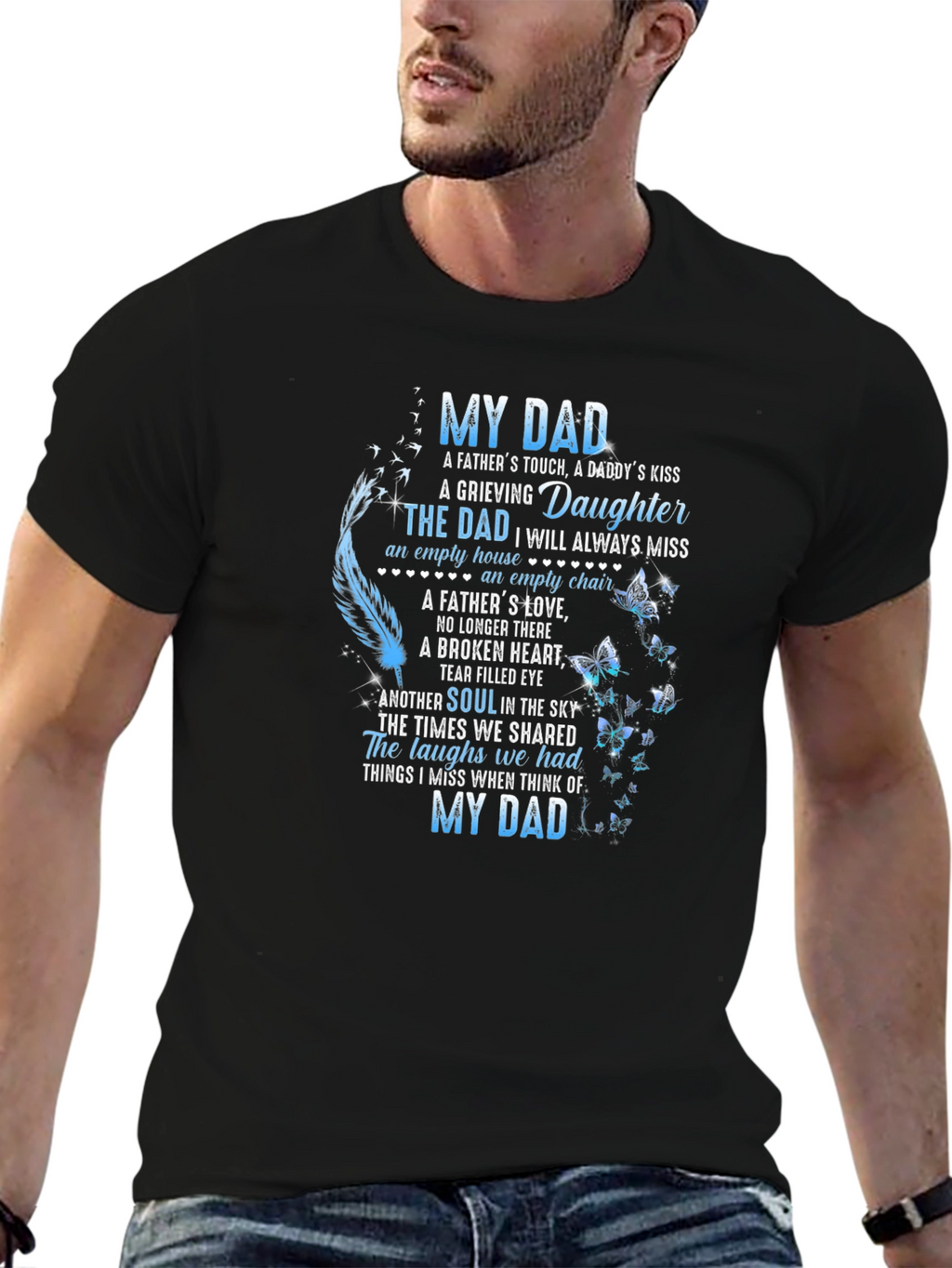 My Dad Memorial T-Shirt Daughters Loss