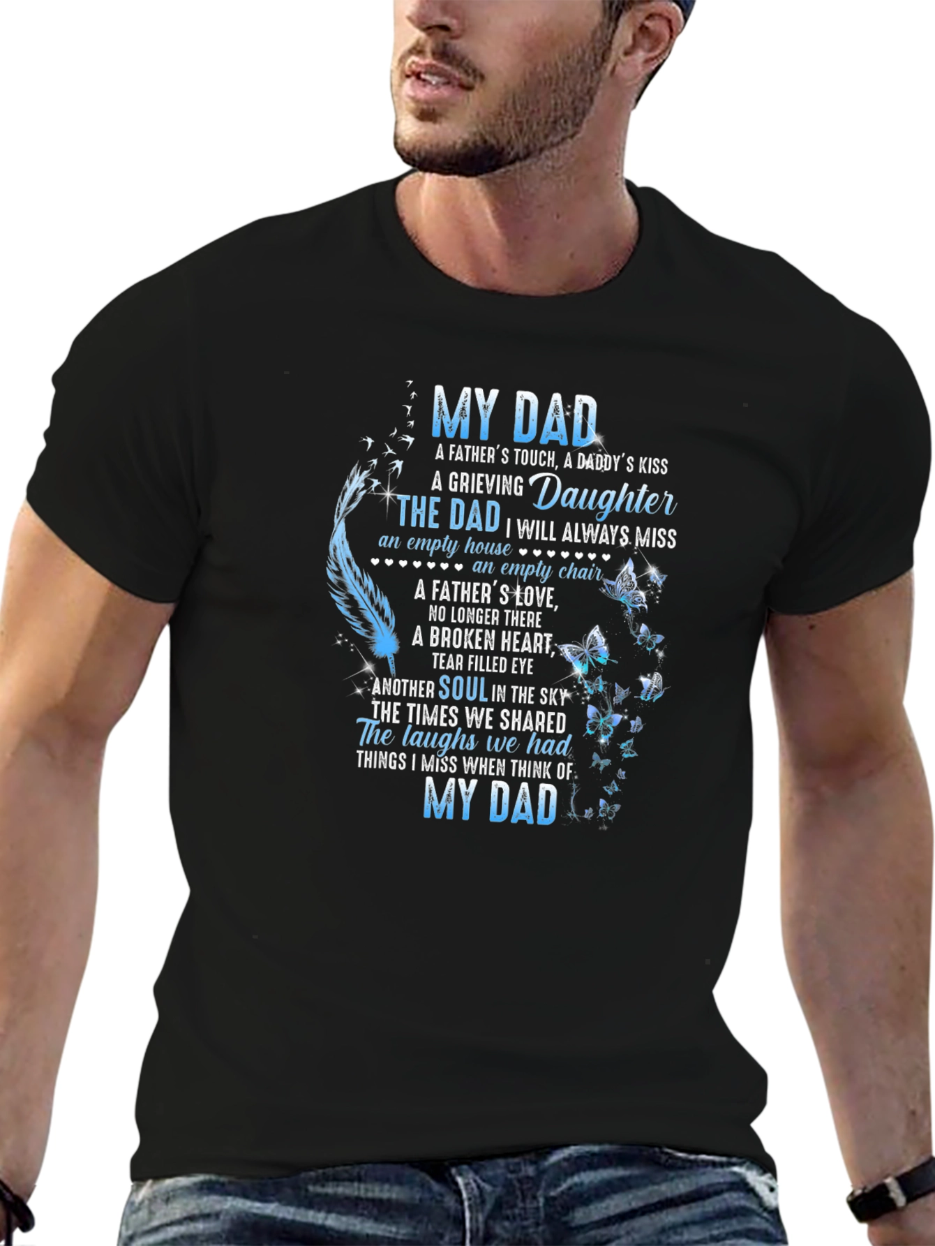 My Dad Memorial T-Shirt Daughters Loss