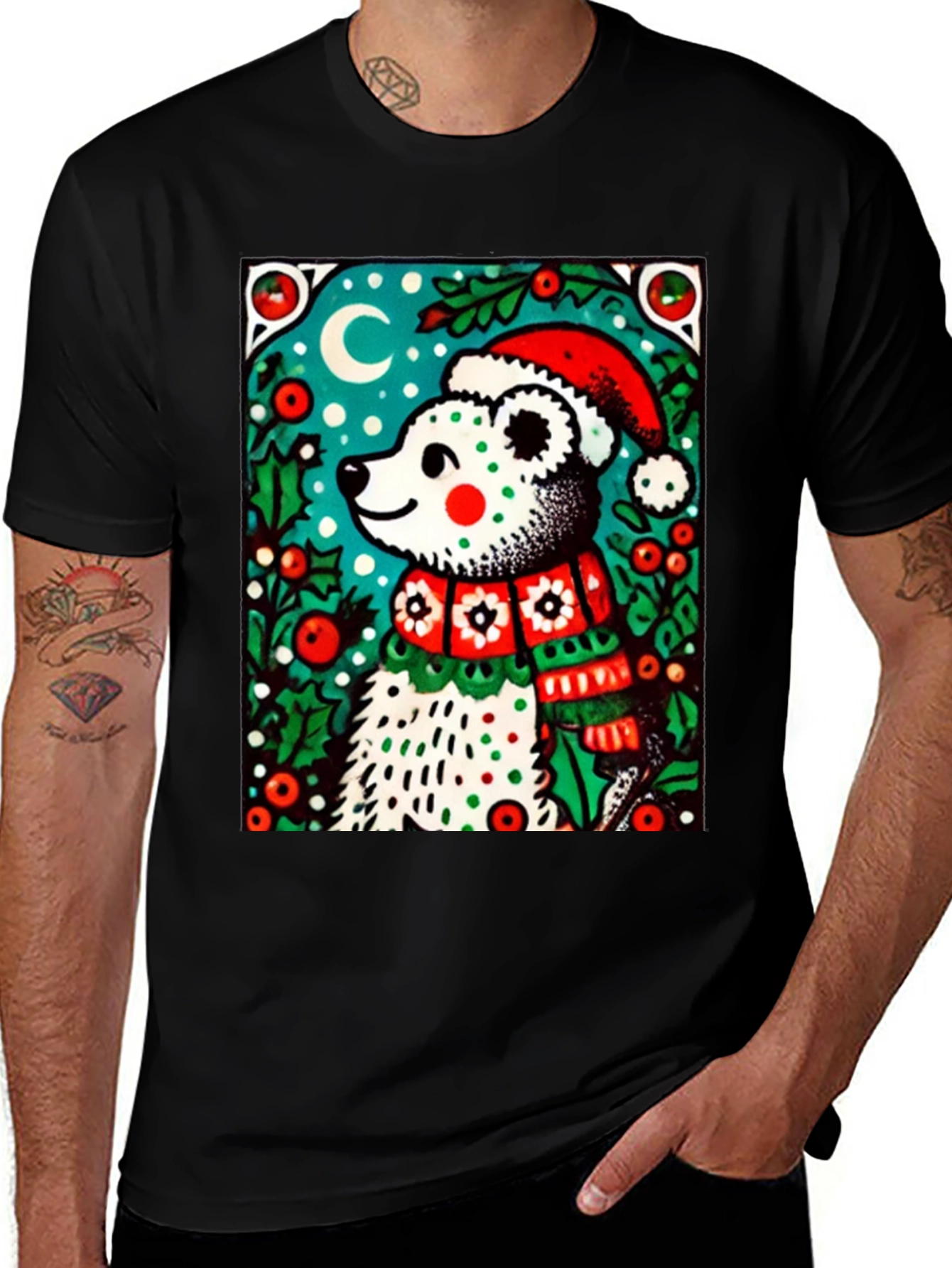 Festive Holiday Bear T-Shirt
