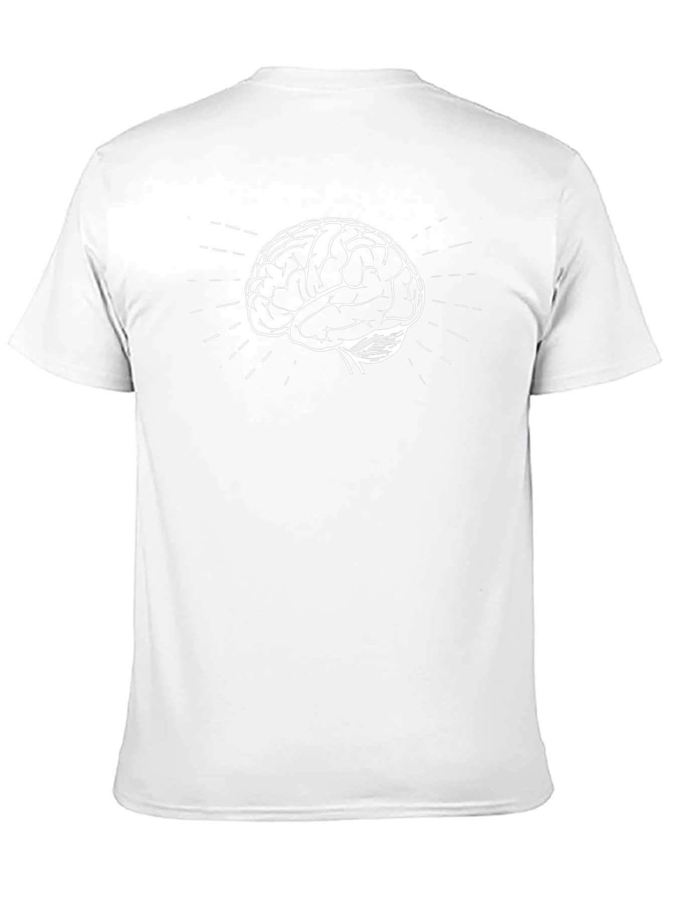 Brain Graphic Black T-Shirt - Think Smart Look Cool