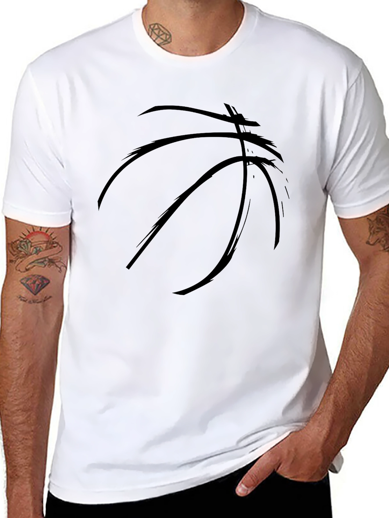 Basketball Graphic Tee - Casual Style