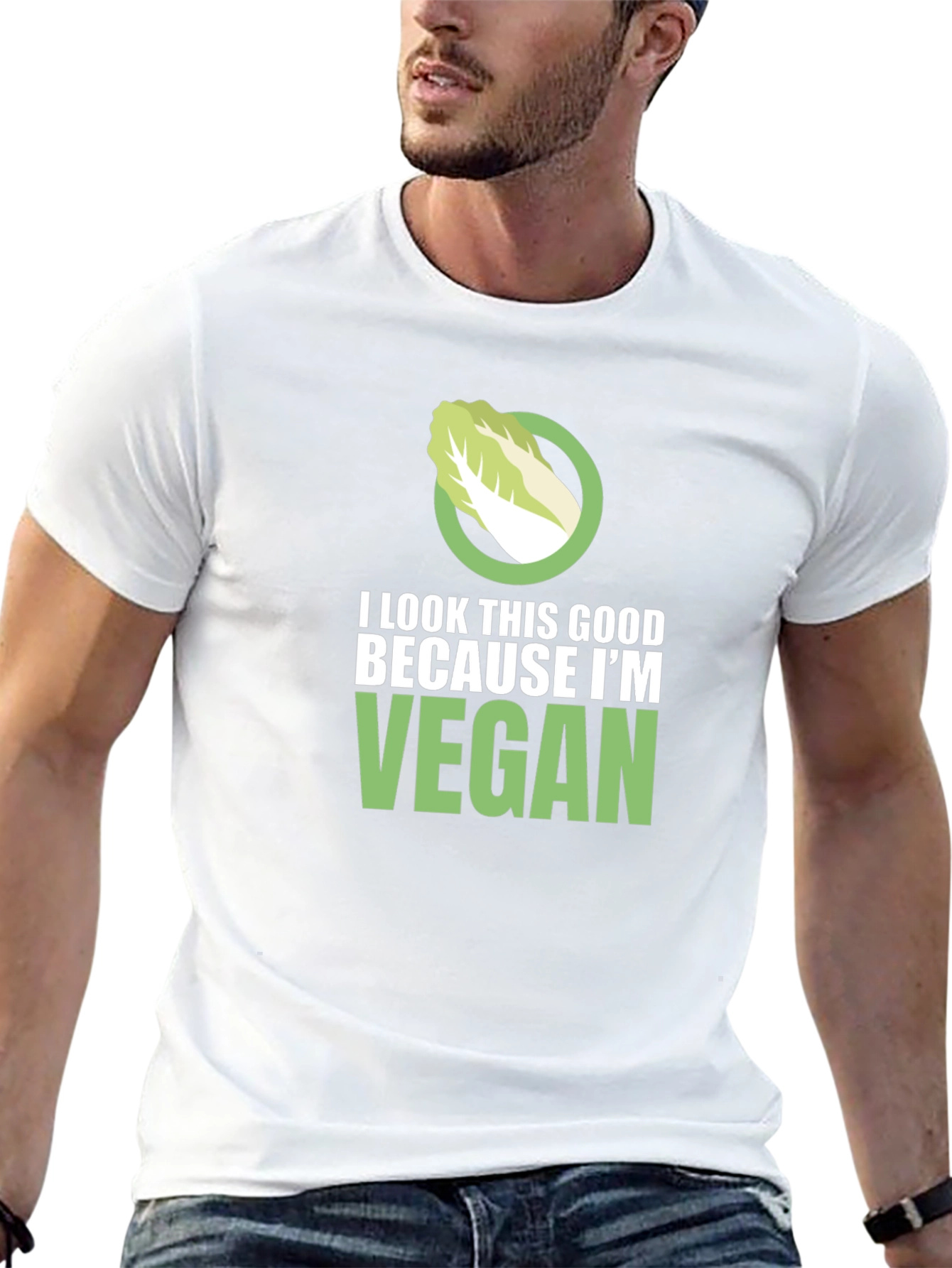 Vegan T-Shirt: I Look This Good Because Im Vegan