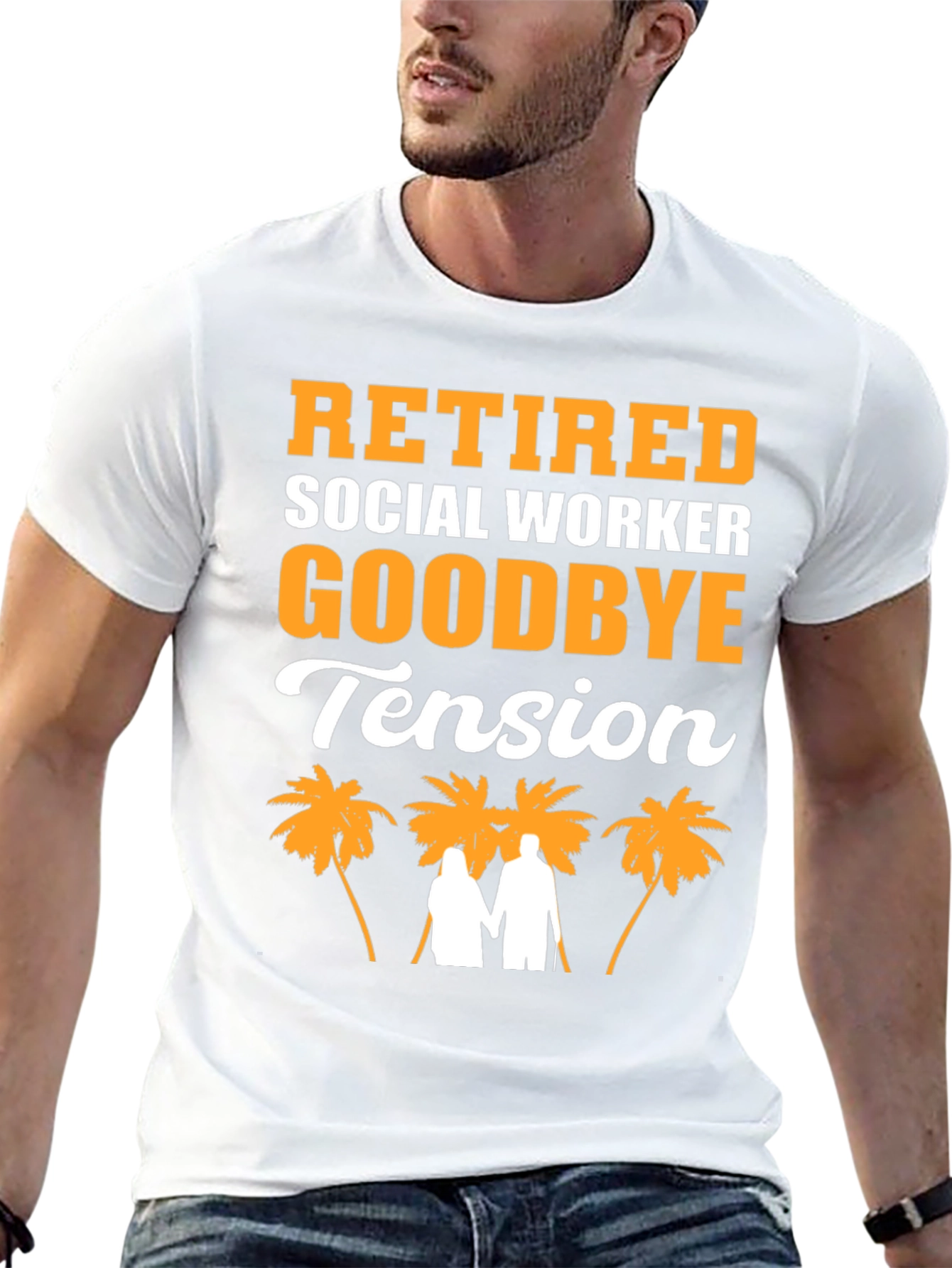 Retired Social Worker T-Shirt: Goodbye Tension!