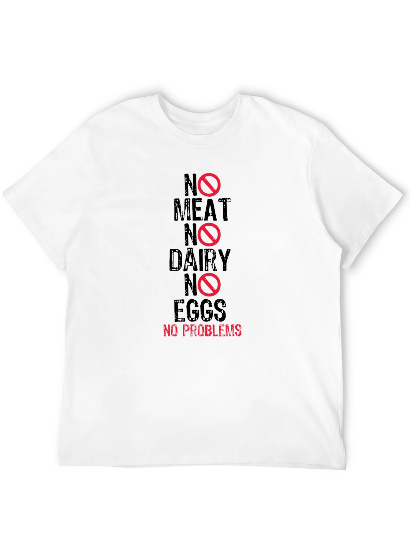 Vegan T-Shirt - No Meat Dairy Eggs - No Problems!
