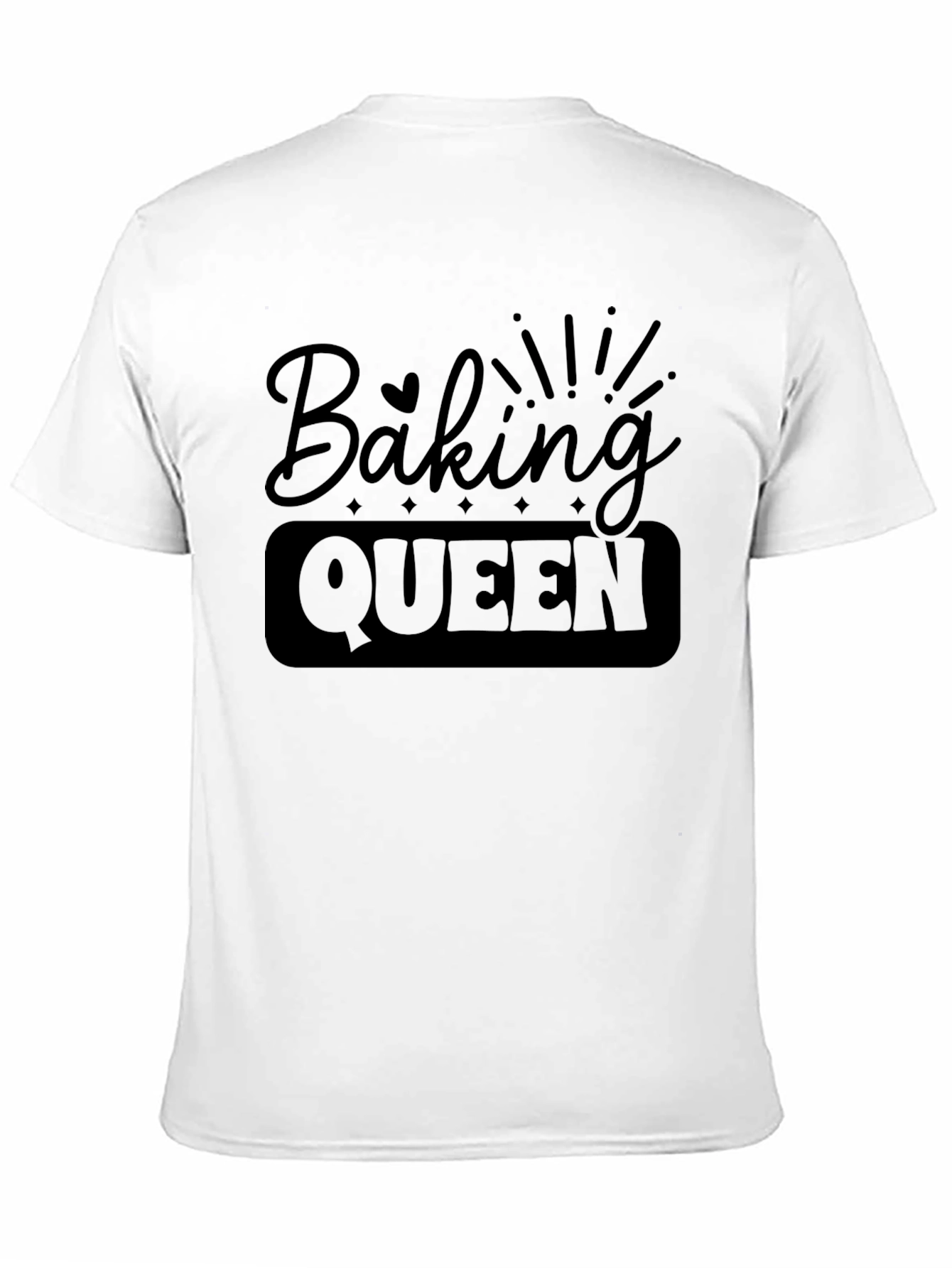 Baking Queen Black Graphic T-Shirt