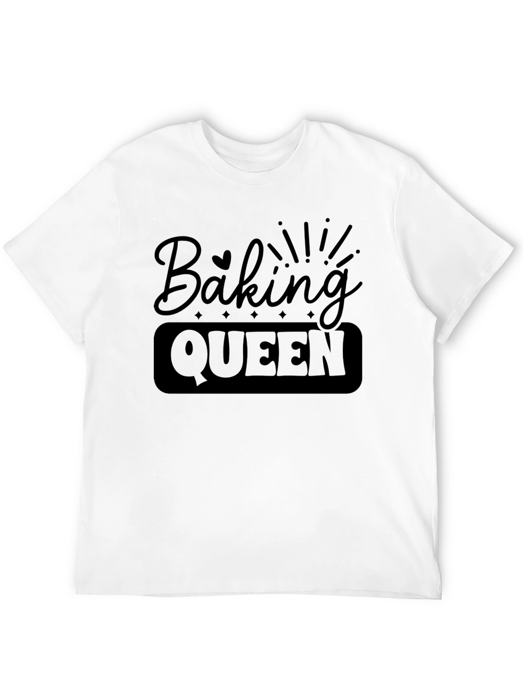 Baking Queen Black Graphic T-Shirt