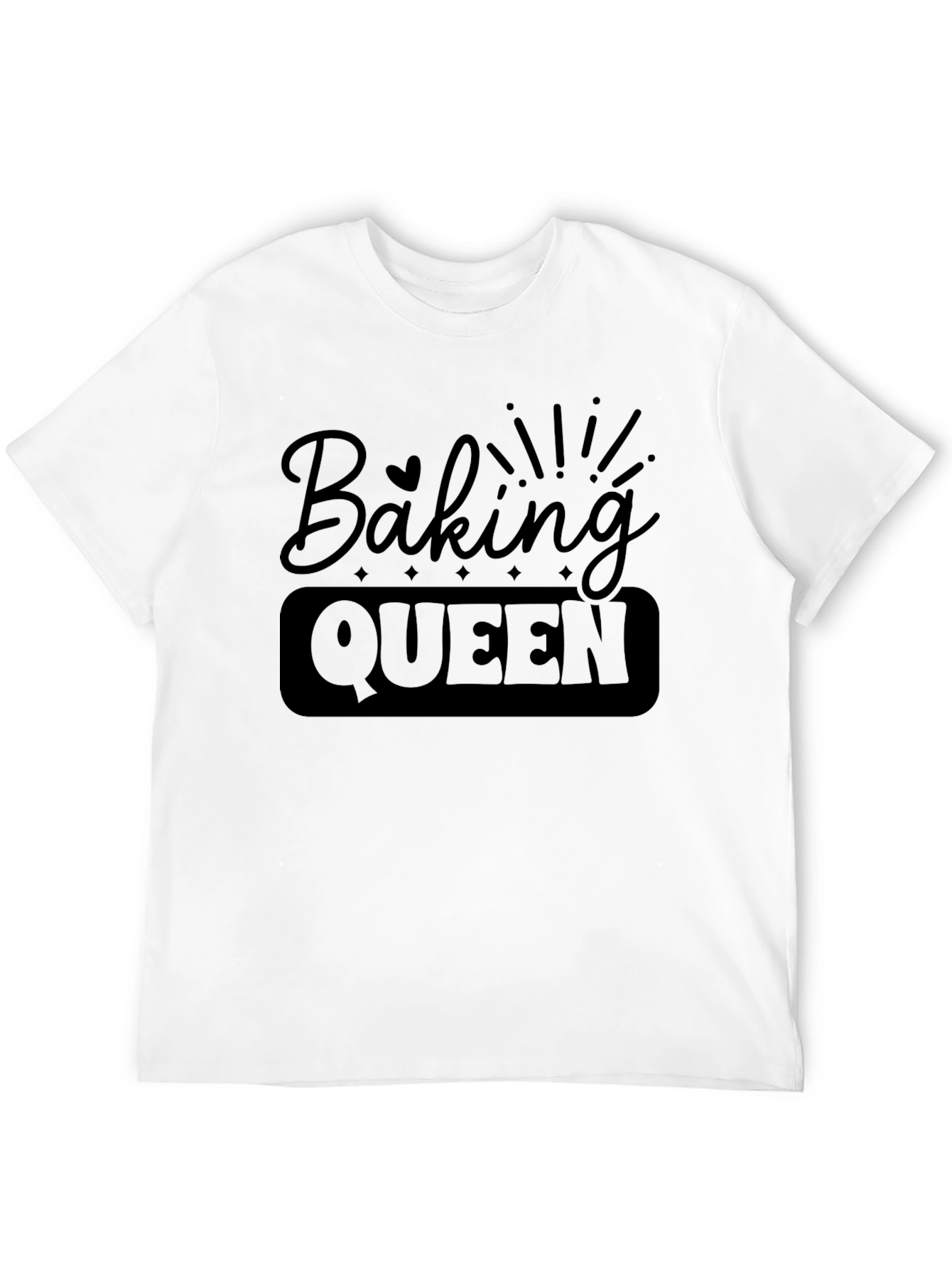 Baking Queen Black Graphic T-Shirt