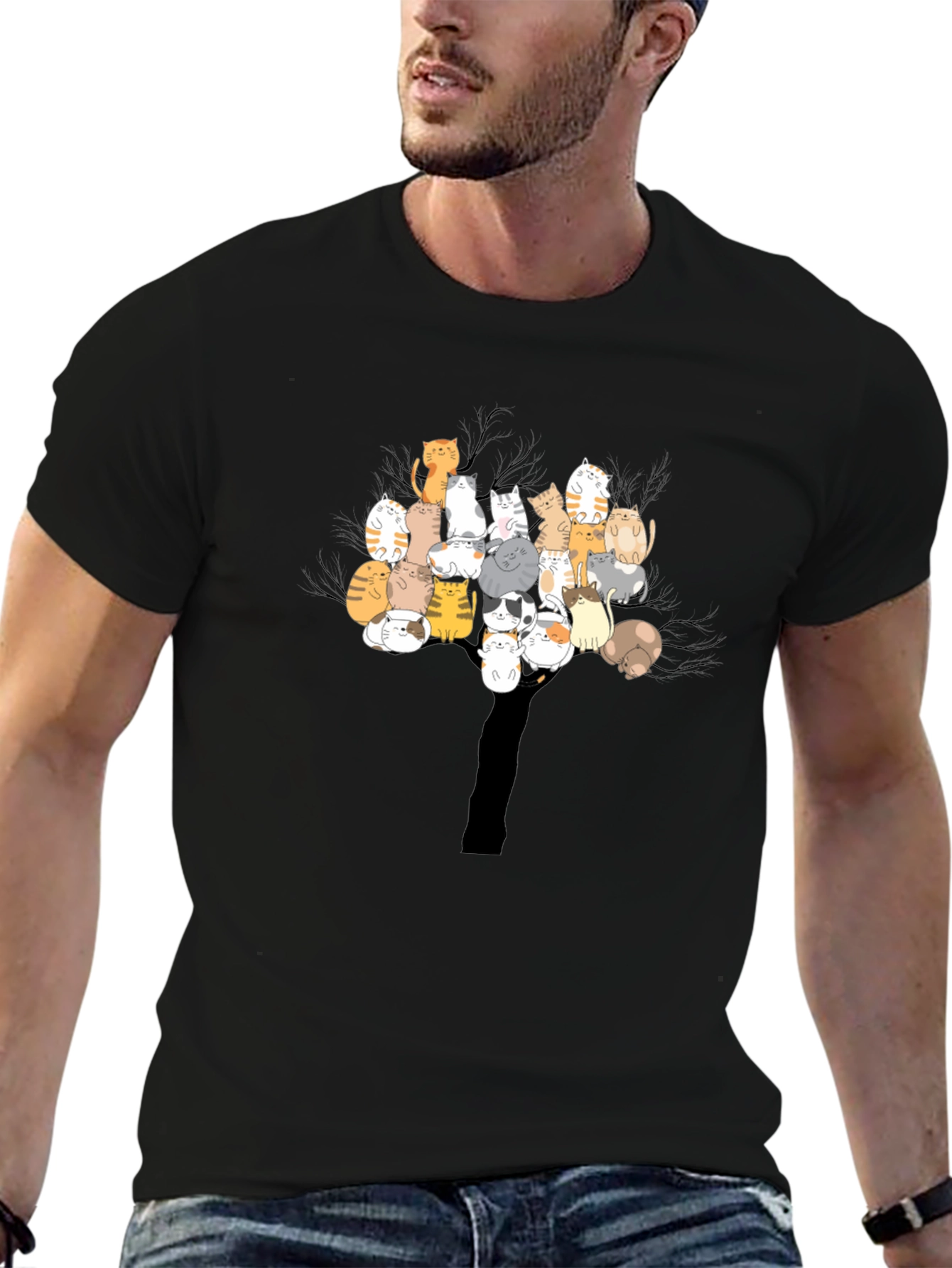Cats Tree T-Shirt - Unique Graphic Tee