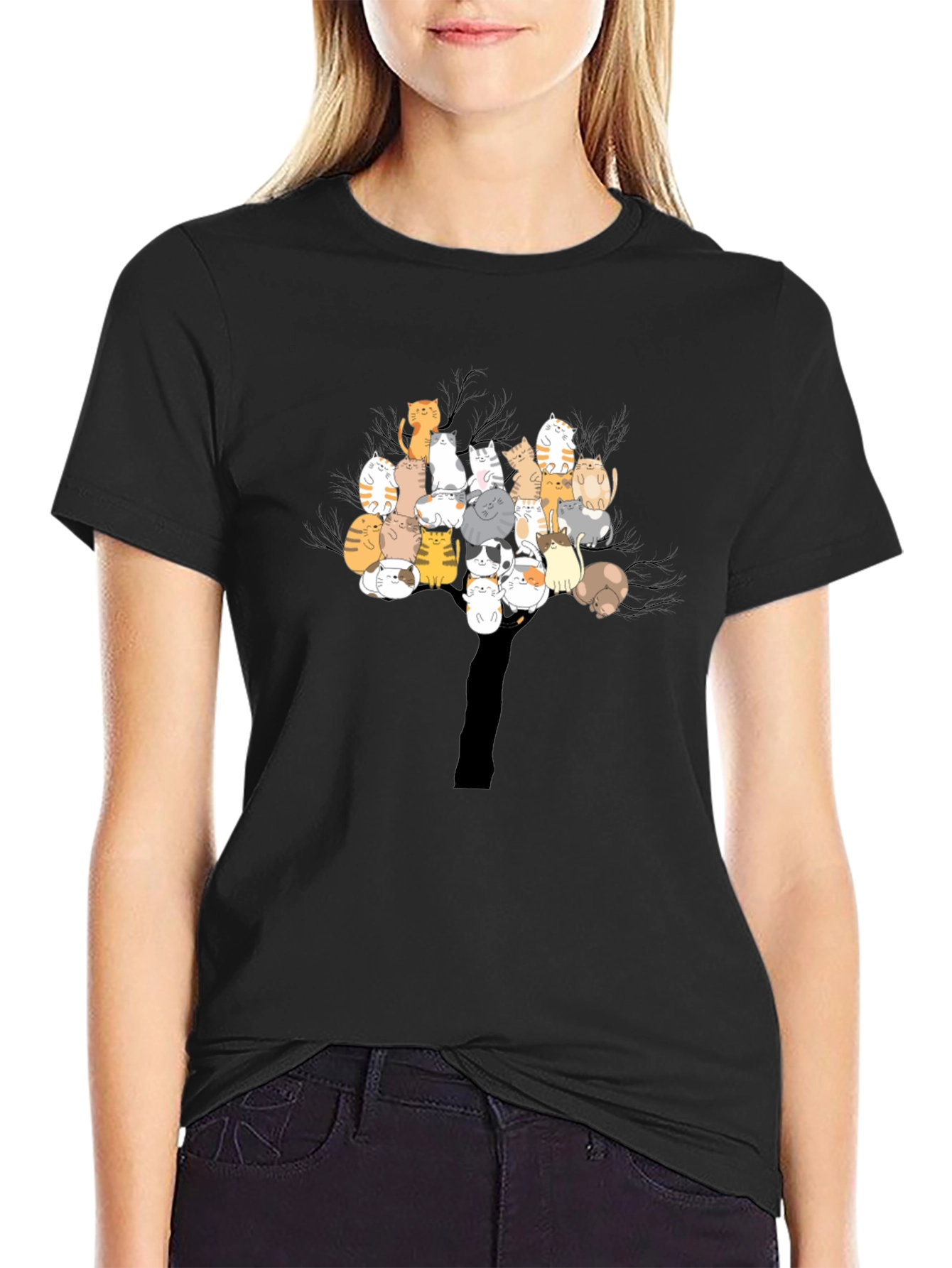 Cats Tree T-Shirt - Unique Graphic Tee