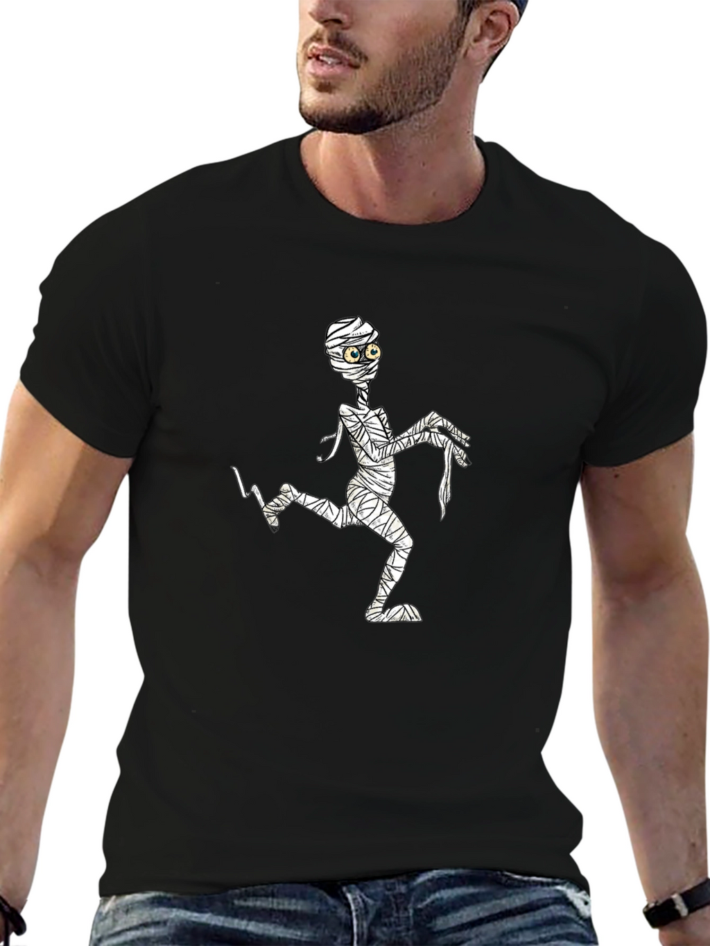 Mummy Graphic Black T-Shirt