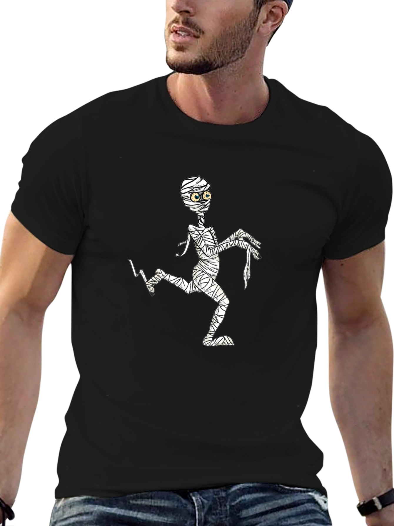Mummy Graphic Black T-Shirt