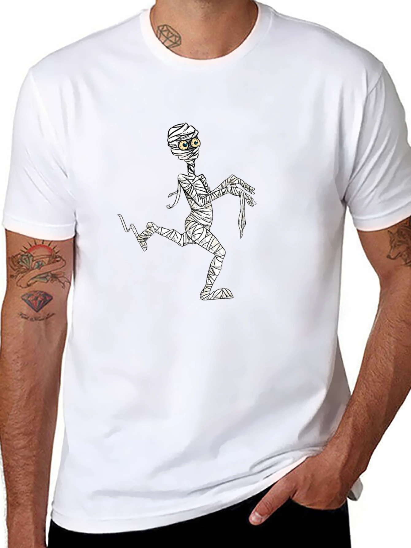 Mummy Graphic Black T-Shirt
