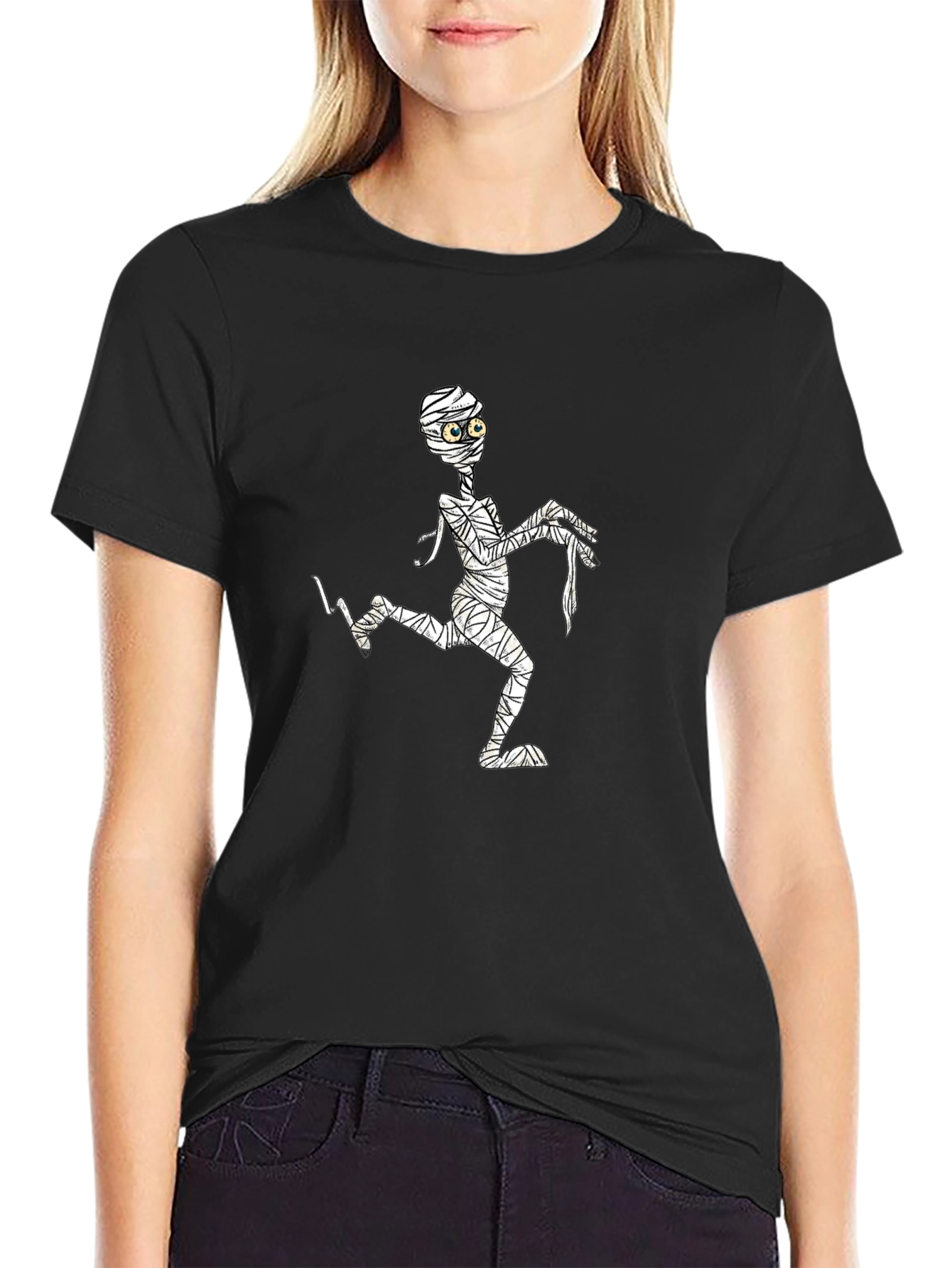 Mummy Graphic Black T-Shirt