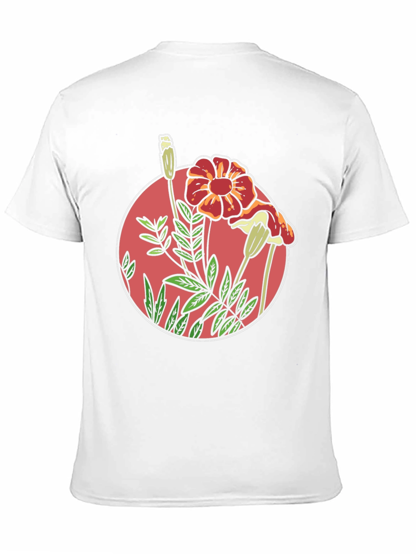 Floral Graphic Black T-Shirt