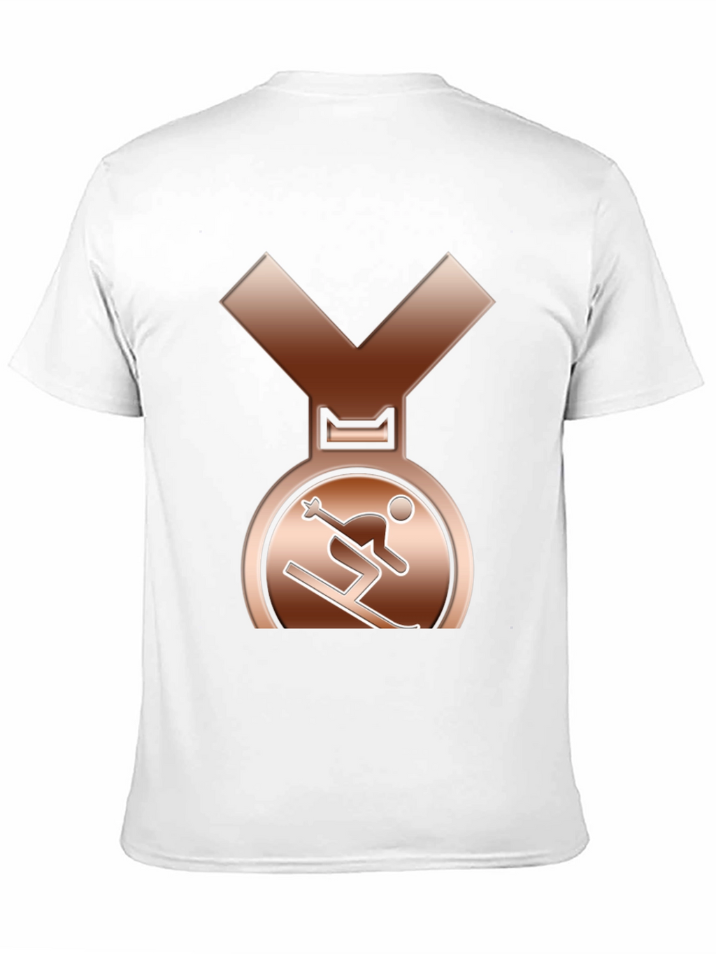 Bronze Skiing Medal Graphic T-Shirt