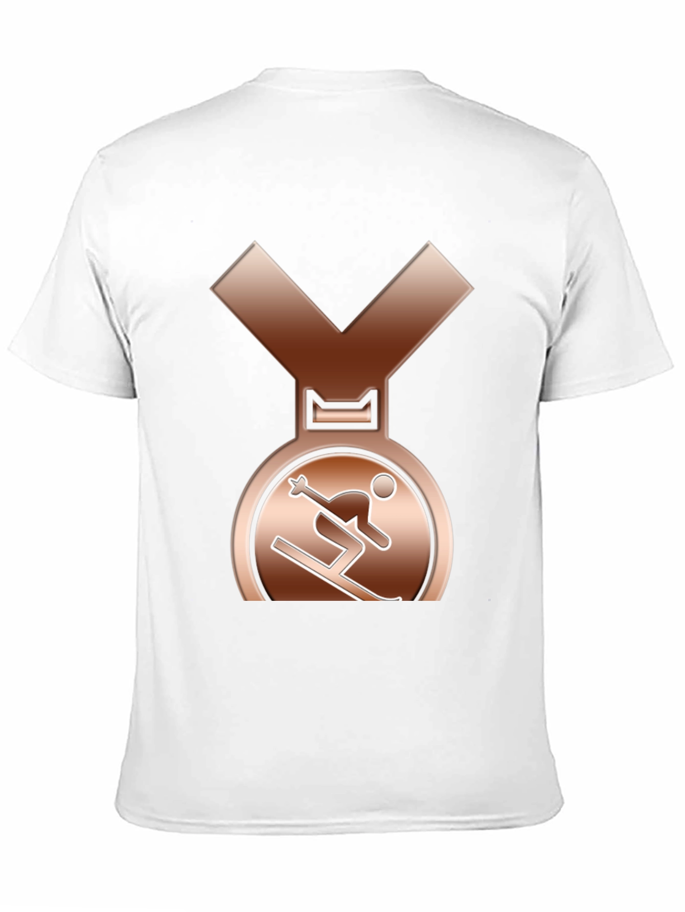 Bronze Skiing Medal Graphic T-Shirt