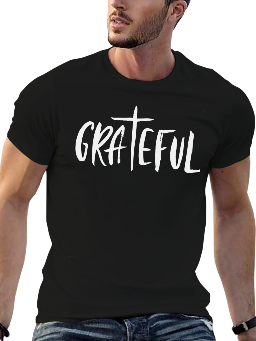 Grateful Graphic Tee - Soft Cotton Blend