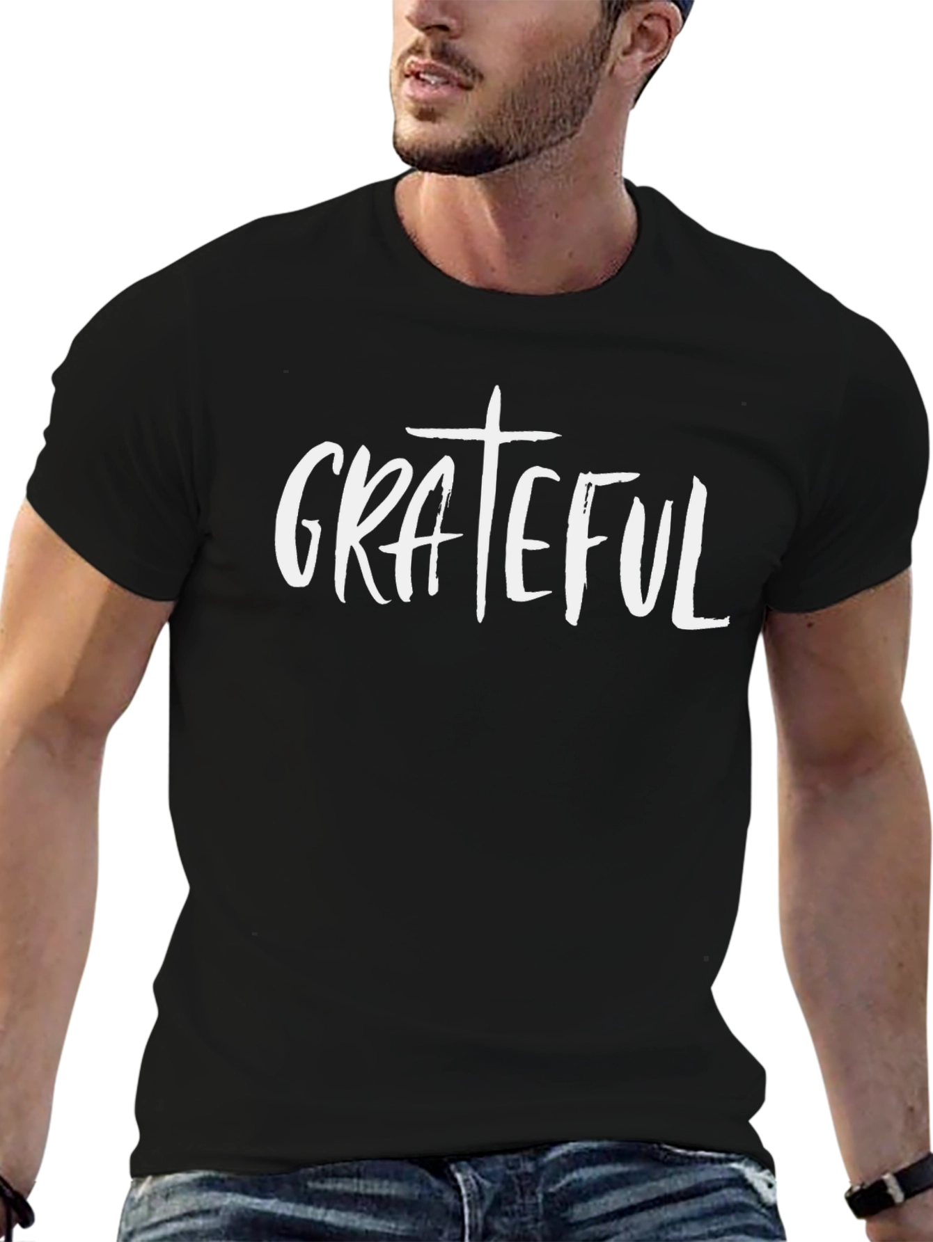 Grateful Graphic Tee - Soft Cotton Blend