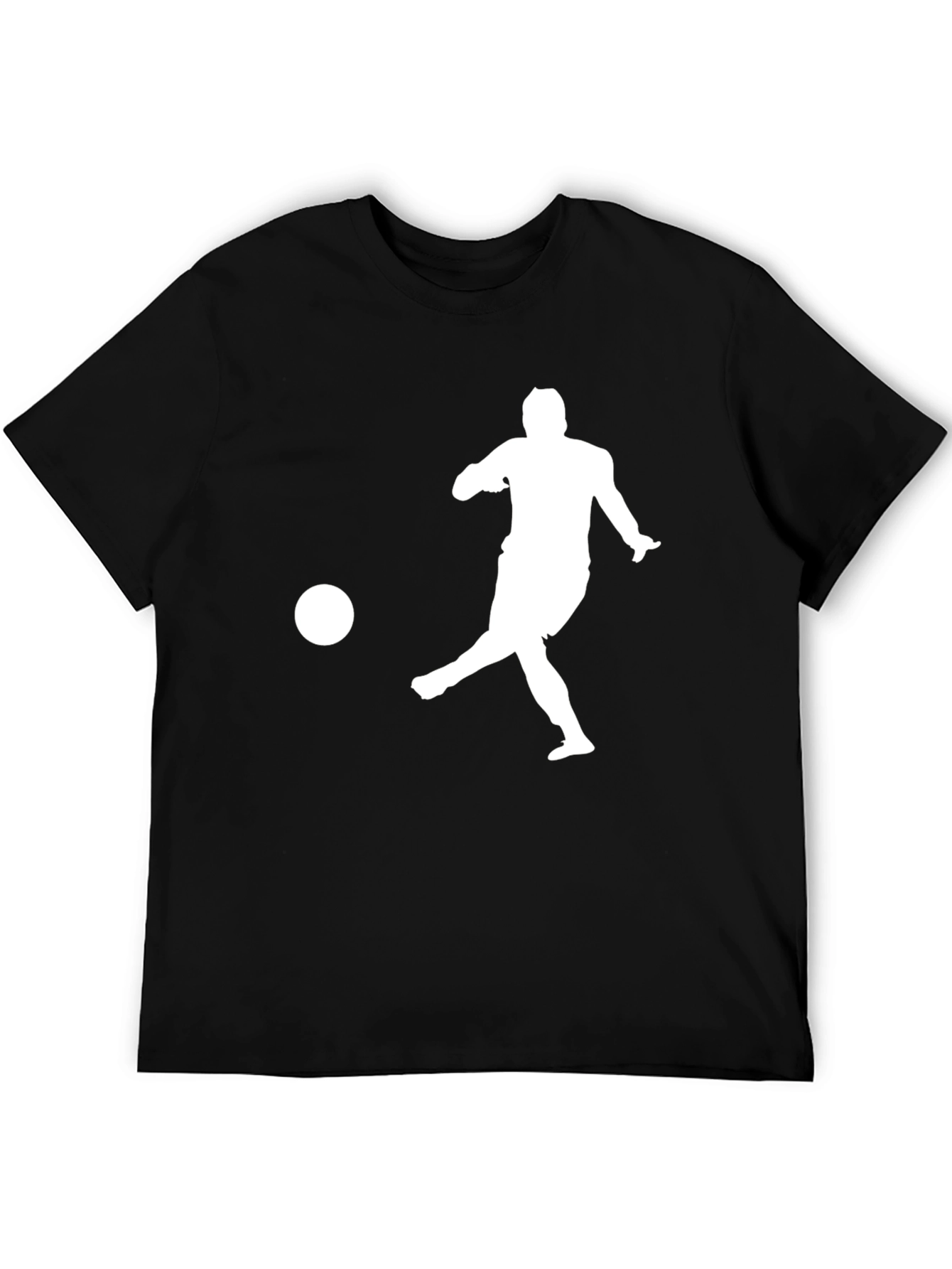 Soccer Kick Graphic T-Shirt - Black
