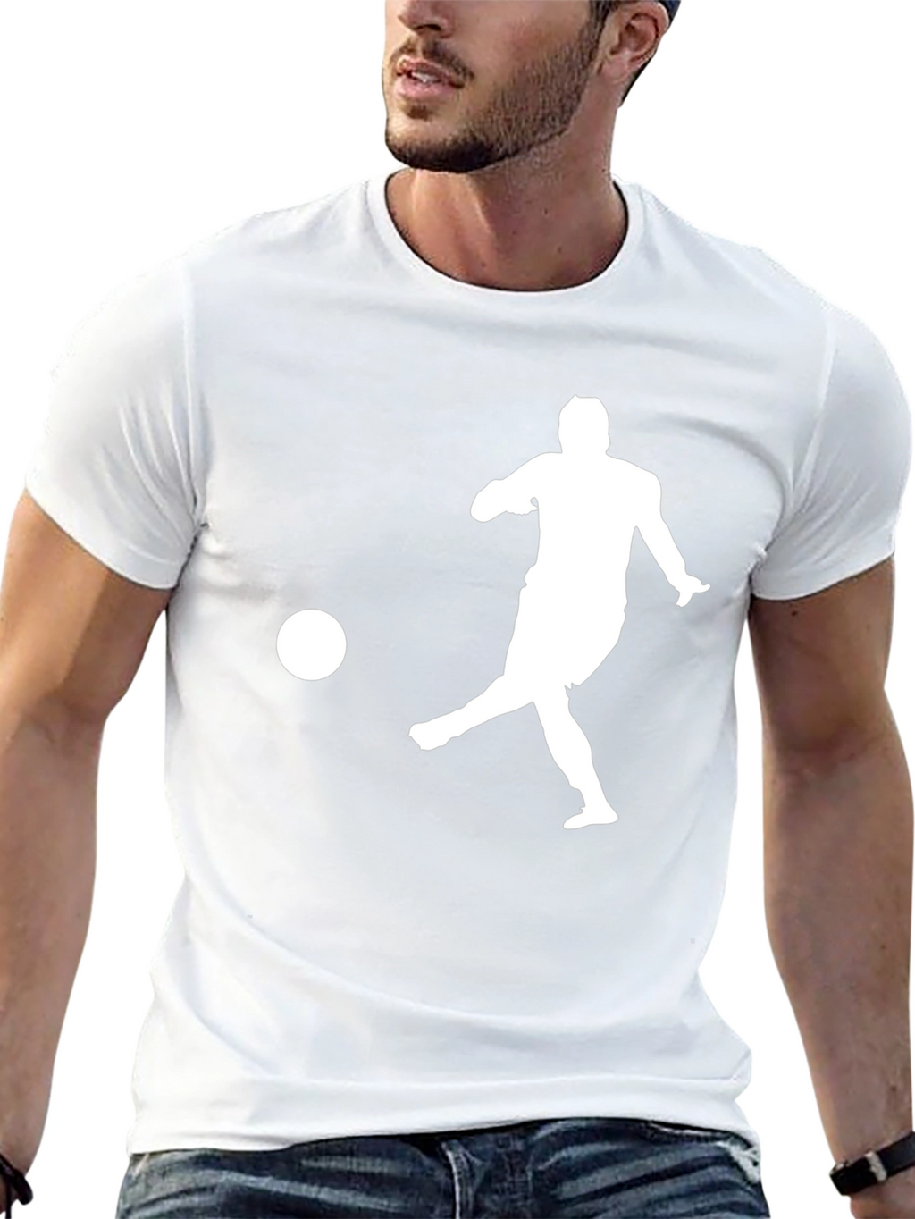 Soccer Kick Graphic T-Shirt - Black