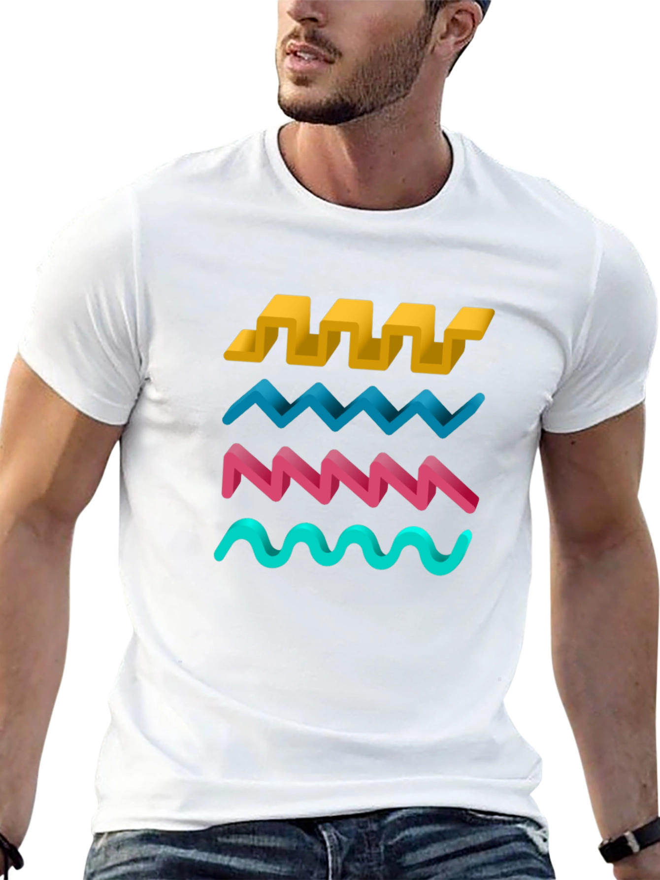 Retro Wave T-Shirt - 80s Inspired Design