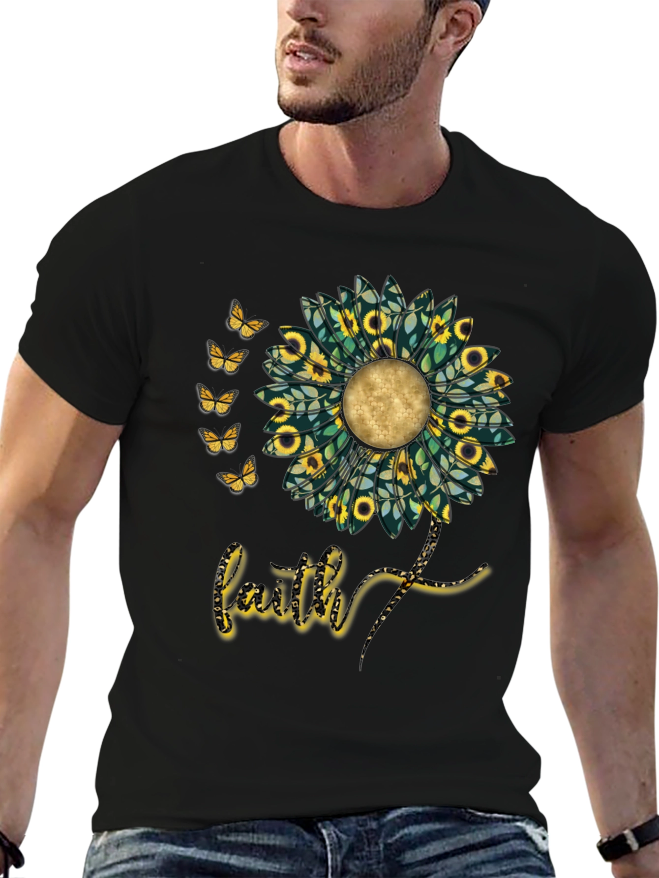 Faith Sunflower Graphic Tee