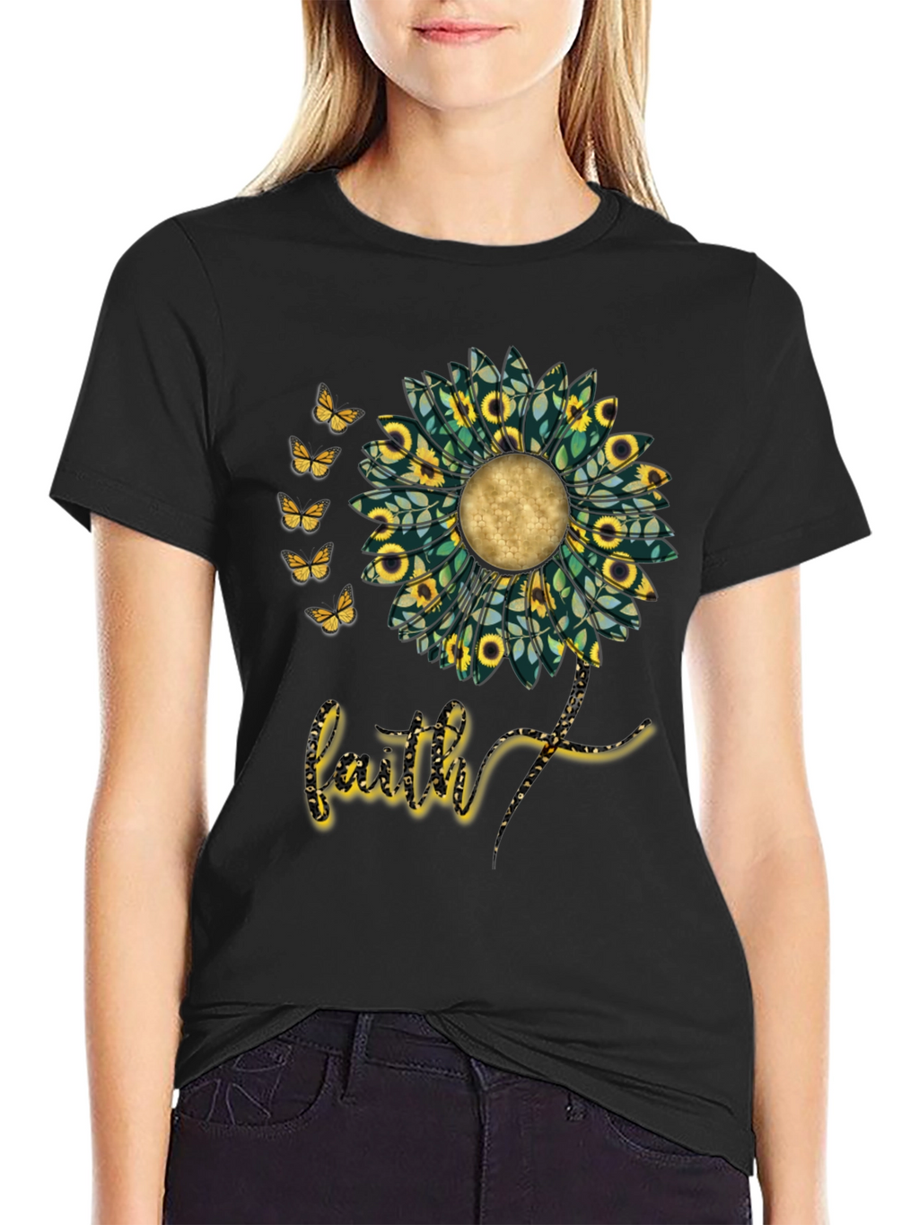 Faith Sunflower Graphic Tee