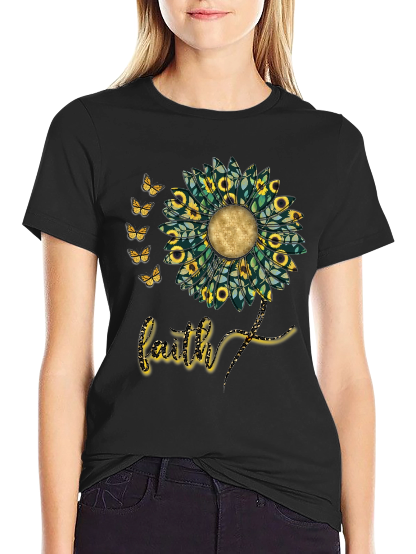 Faith Sunflower Graphic Tee
