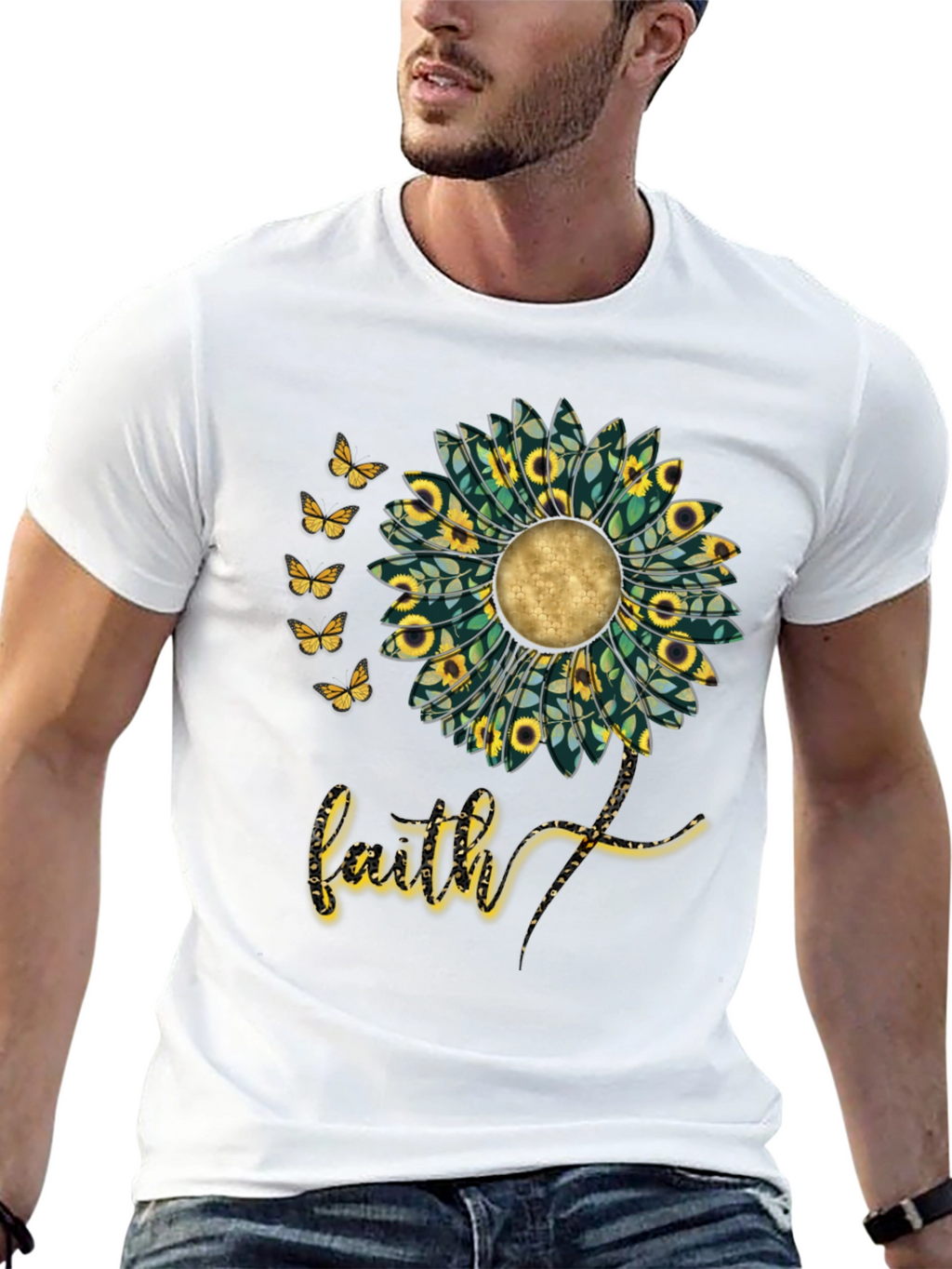 Faith Sunflower Graphic Tee