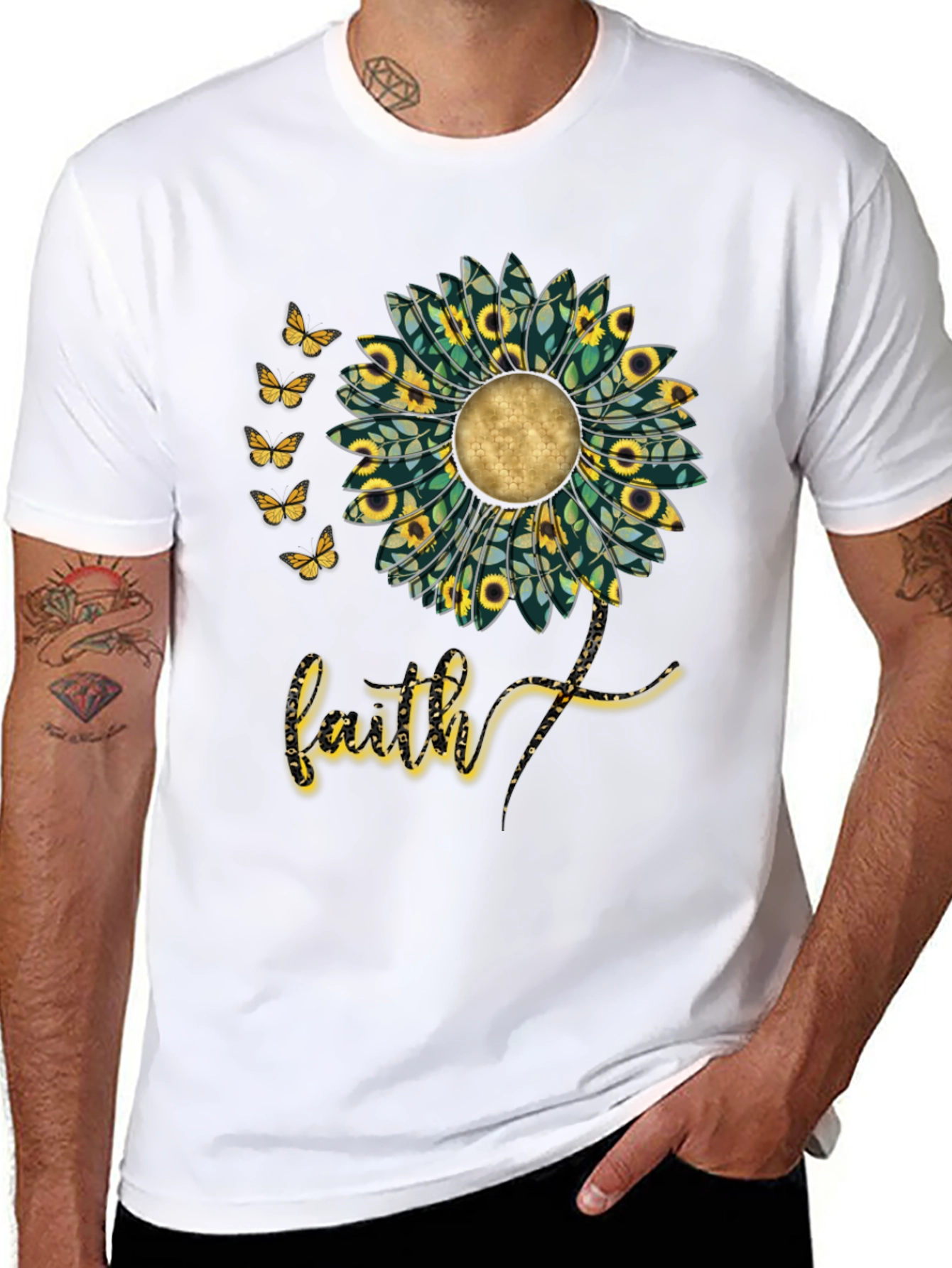 Faith Sunflower Graphic Tee