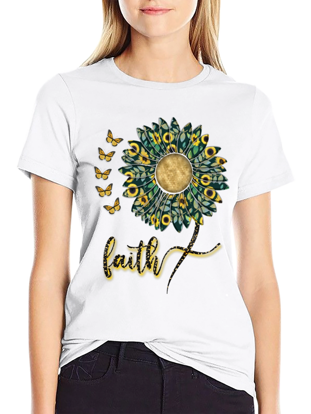 Faith Sunflower Graphic Tee