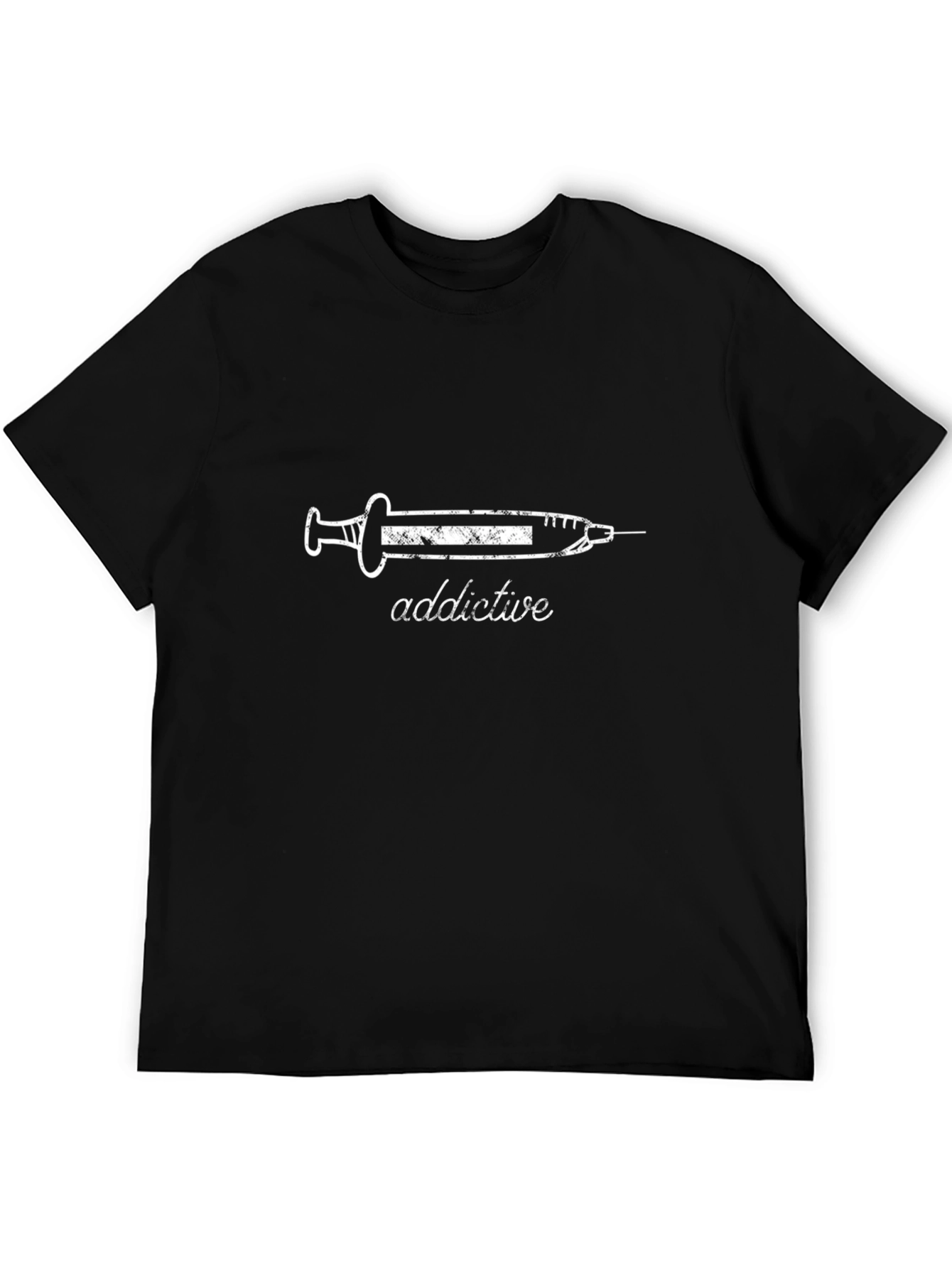 Addictive Syringe Graphic Black T-Shirt
