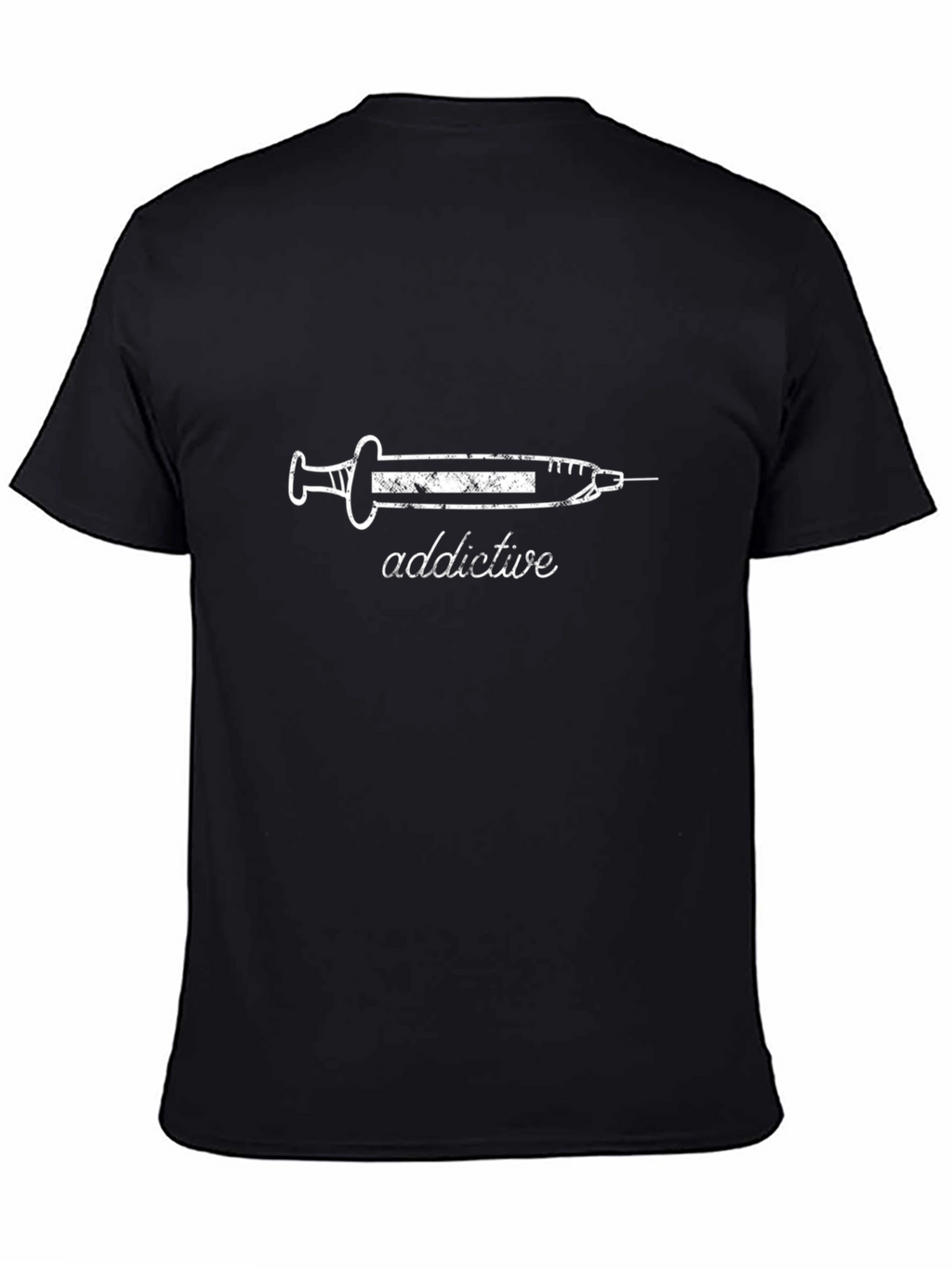 Addictive Syringe Graphic Black T-Shirt