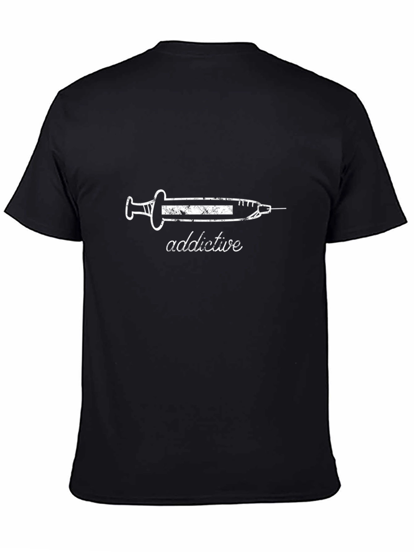 Addictive Syringe Graphic Black T-Shirt