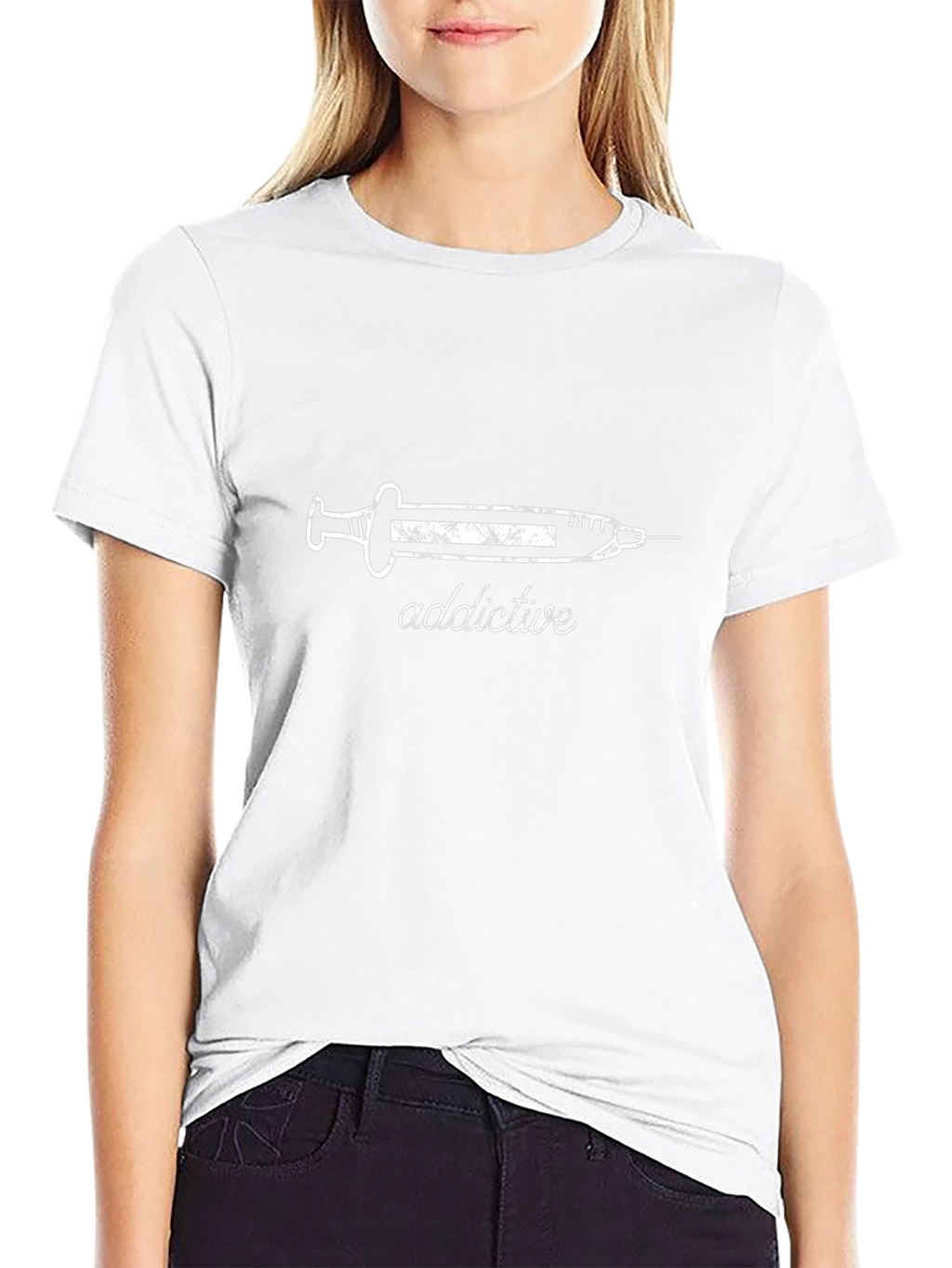 Addictive Syringe Graphic Black T-Shirt