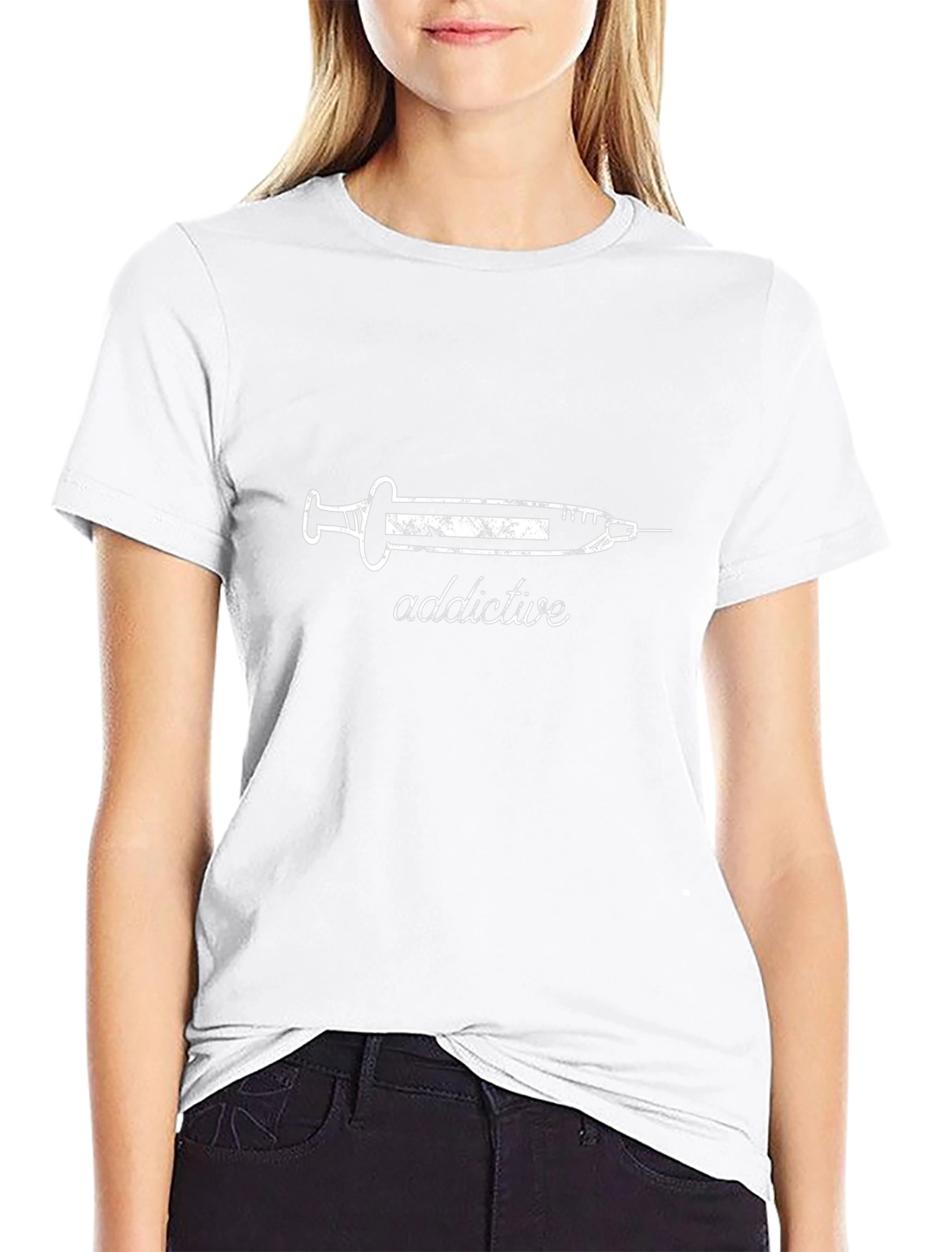 Addictive Syringe Graphic Black T-Shirt