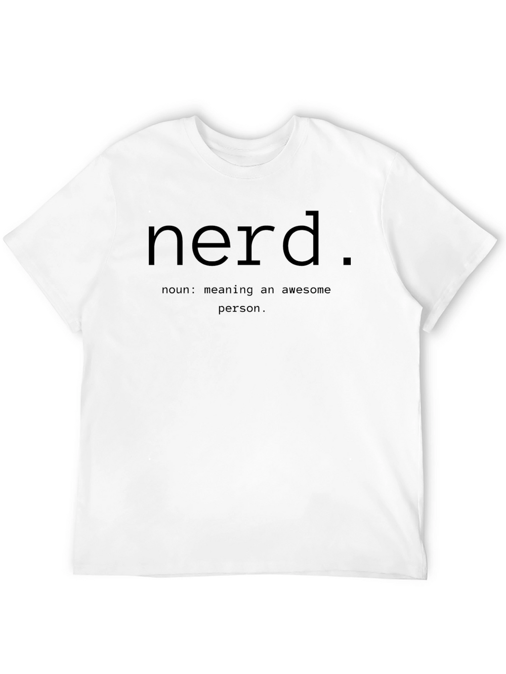 Nerd Definition Black T-Shirt - Awesome Person