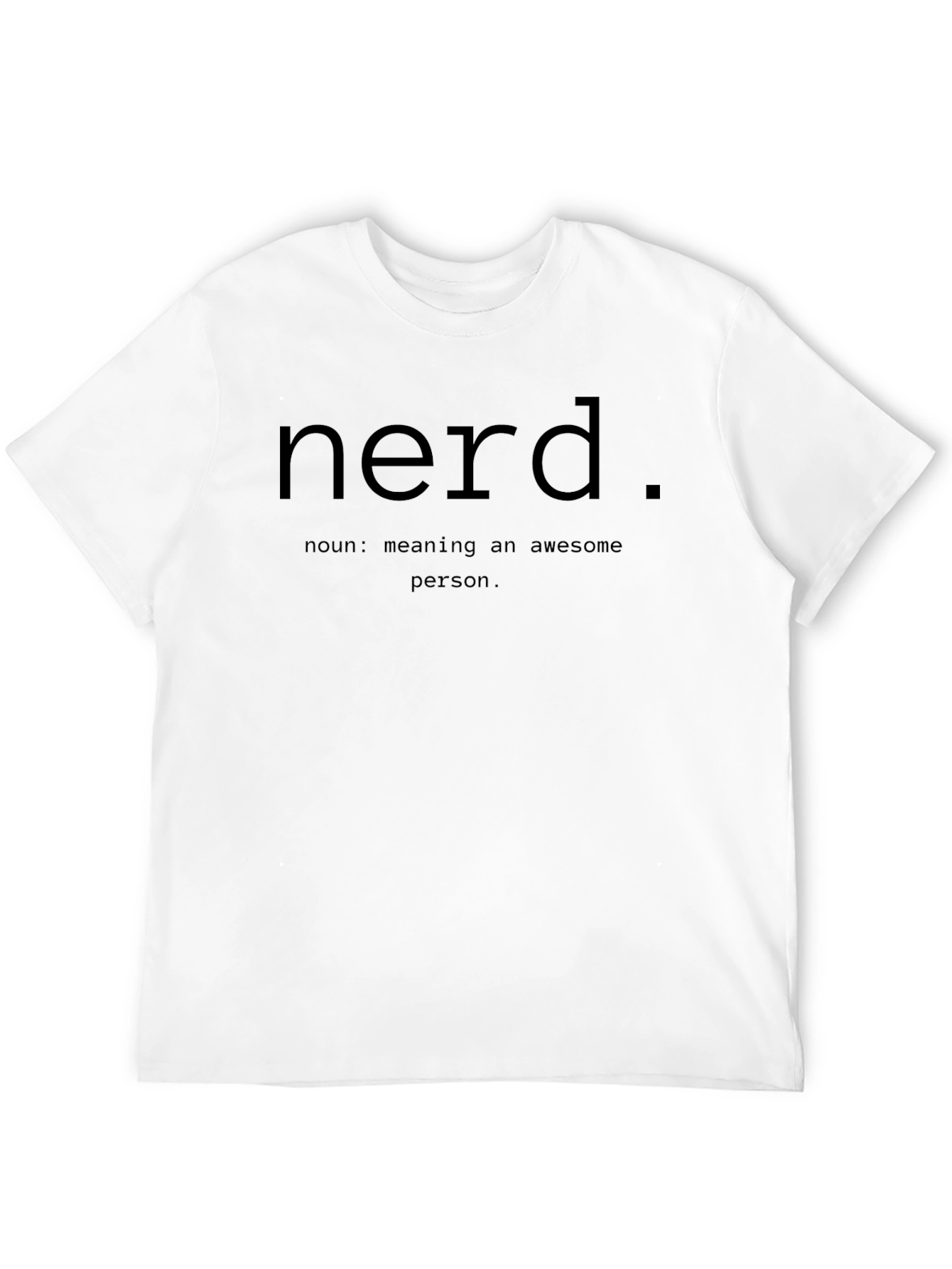Nerd Definition Black T-Shirt - Awesome Person