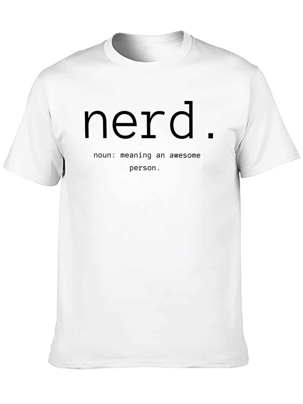Nerd Definition Black T-Shirt - Awesome Person