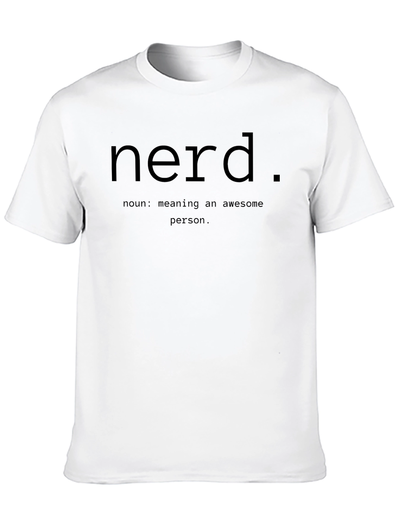 Nerd Definition Black T-Shirt - Awesome Person