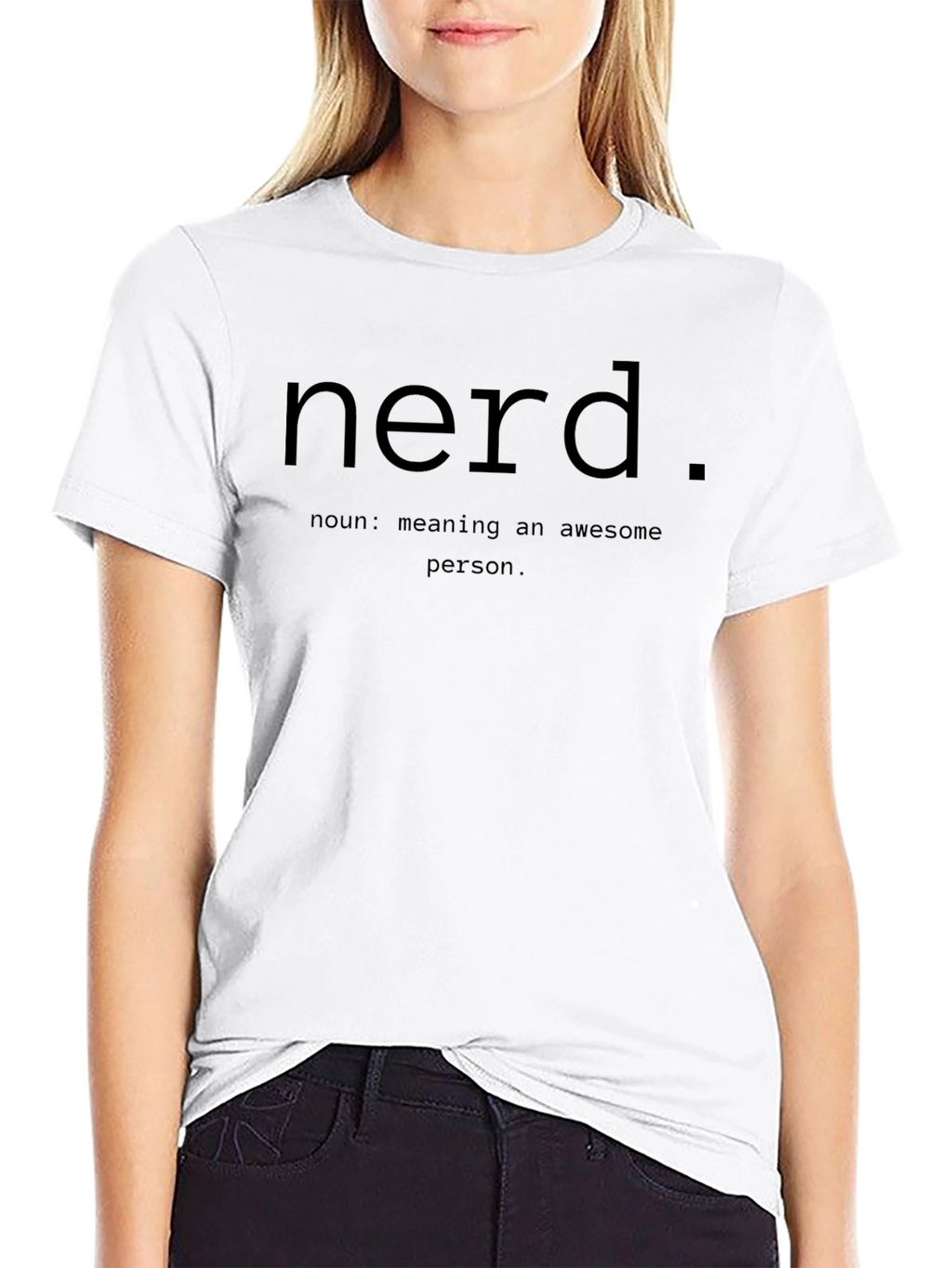 Nerd Definition Black T-Shirt - Awesome Person