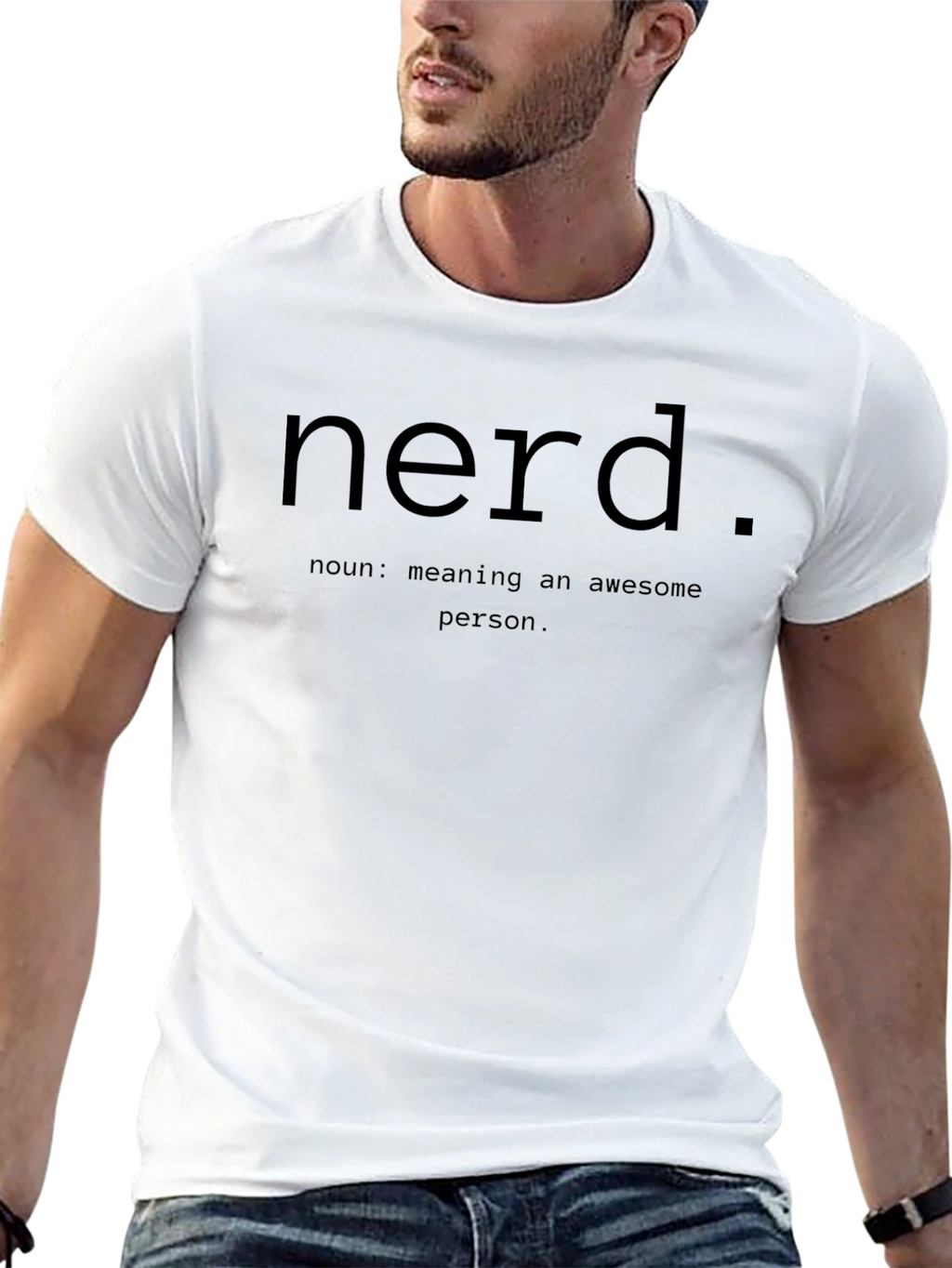 Nerd Definition Black T-Shirt - Awesome Person