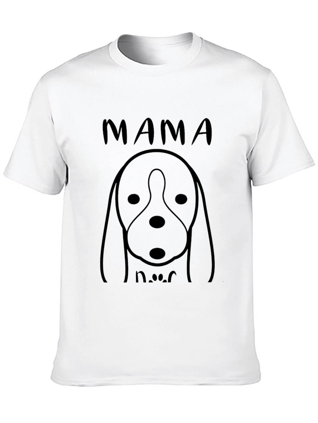 Mama Dog Black Graphic Tee