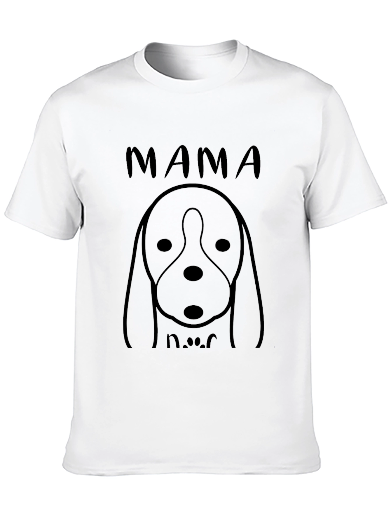 Mama Dog Black Graphic Tee