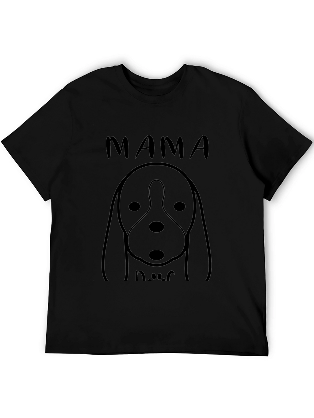Mama Dog Black Graphic Tee