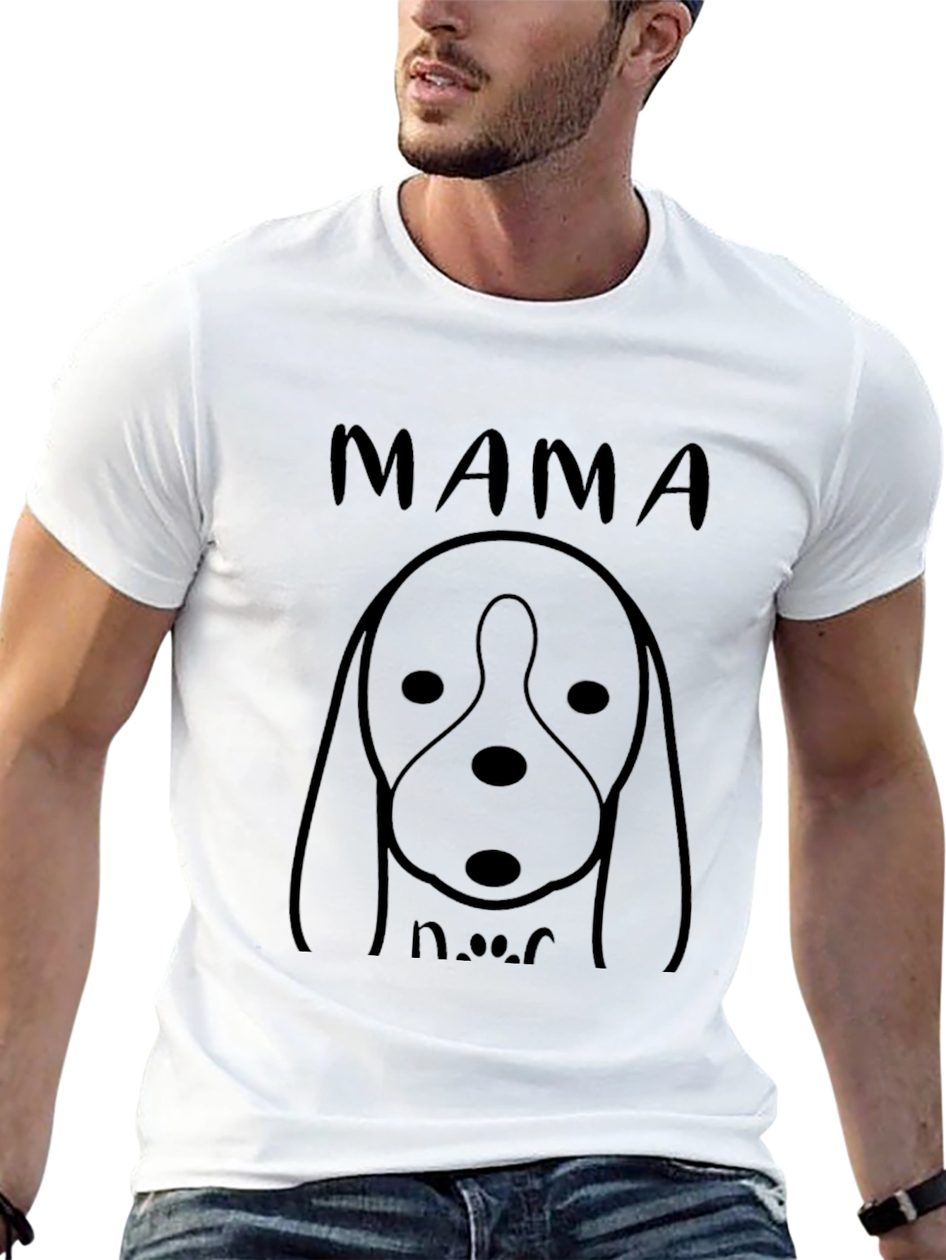 Mama Dog Black Graphic Tee