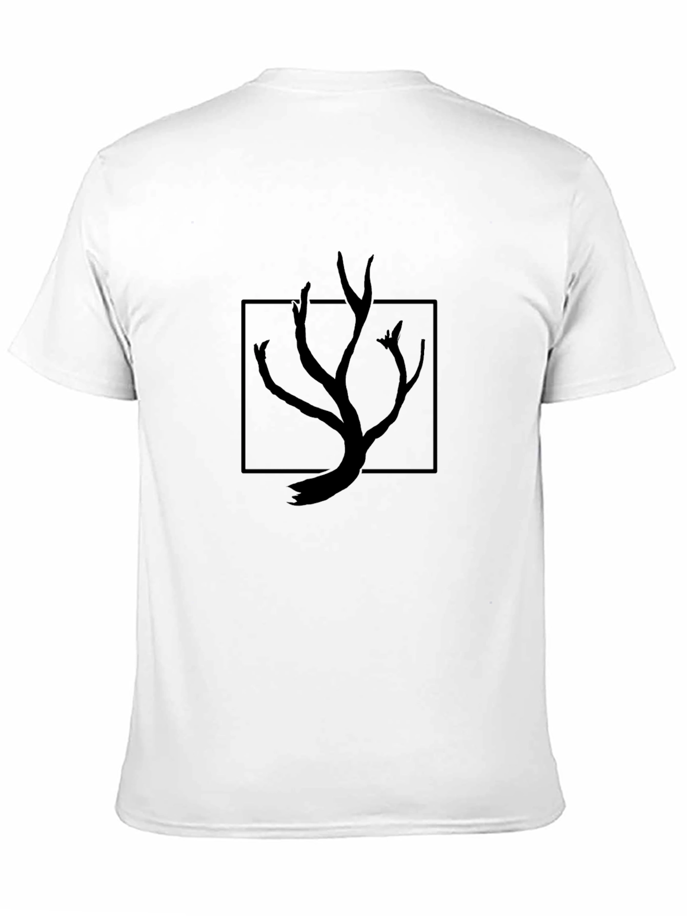 Minimalist Tree Graphic Tee - Black Unisex T-Shirt