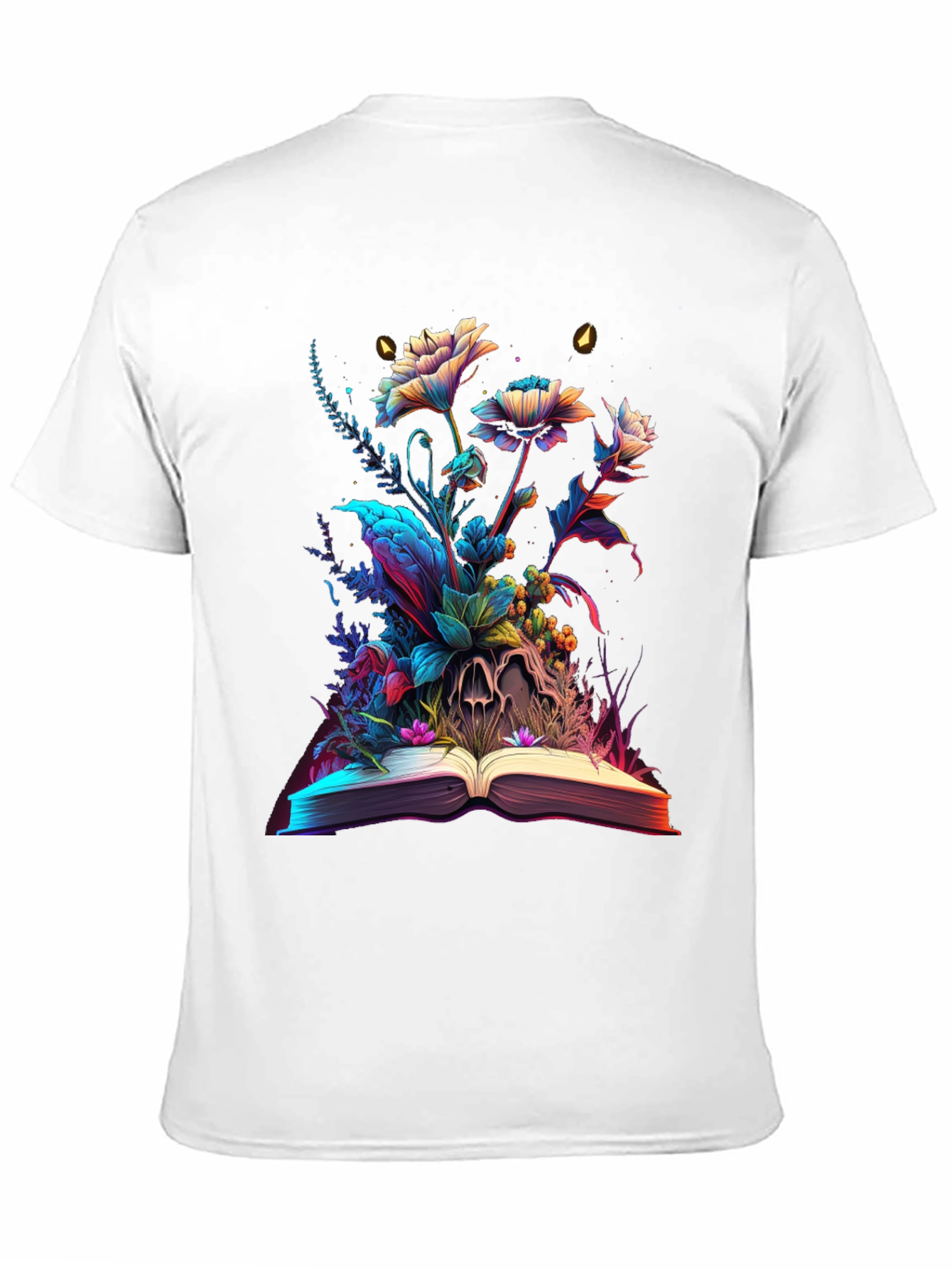 Floral Skull Book Graphic Tee