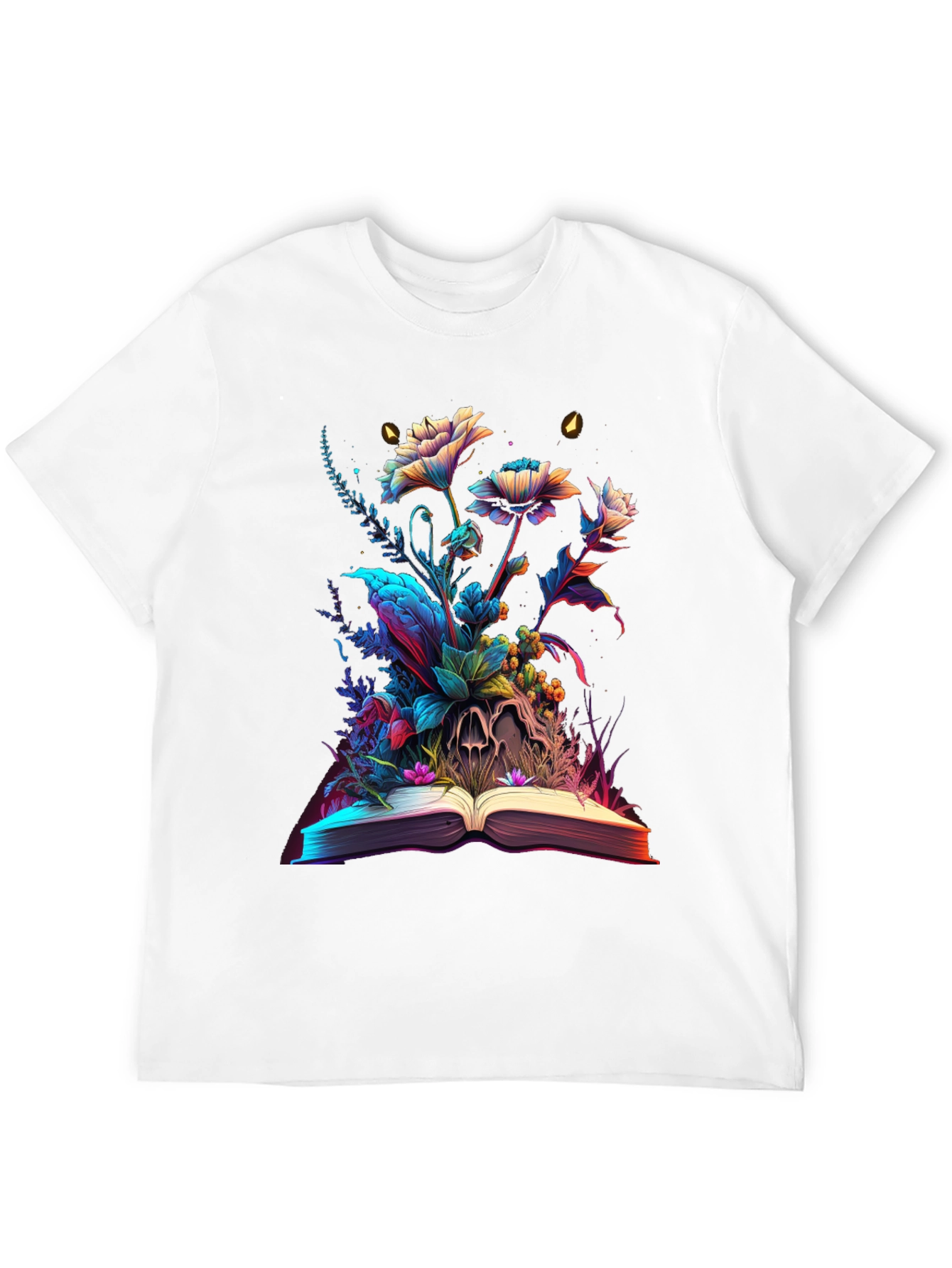 Floral Skull Book Graphic Tee