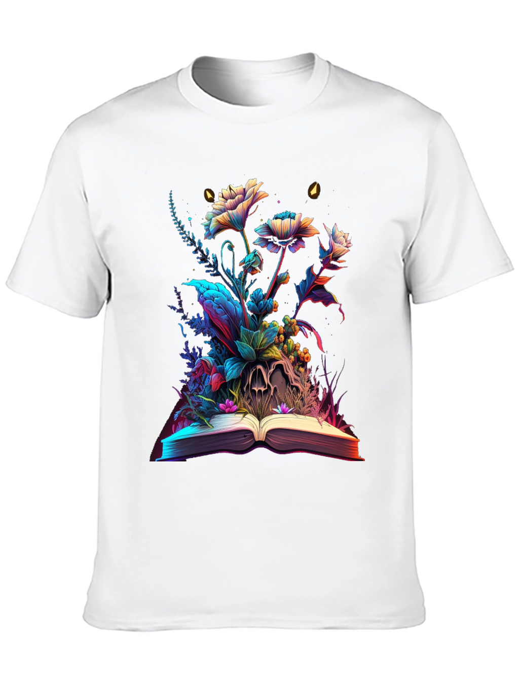 Floral Skull Book Graphic Tee